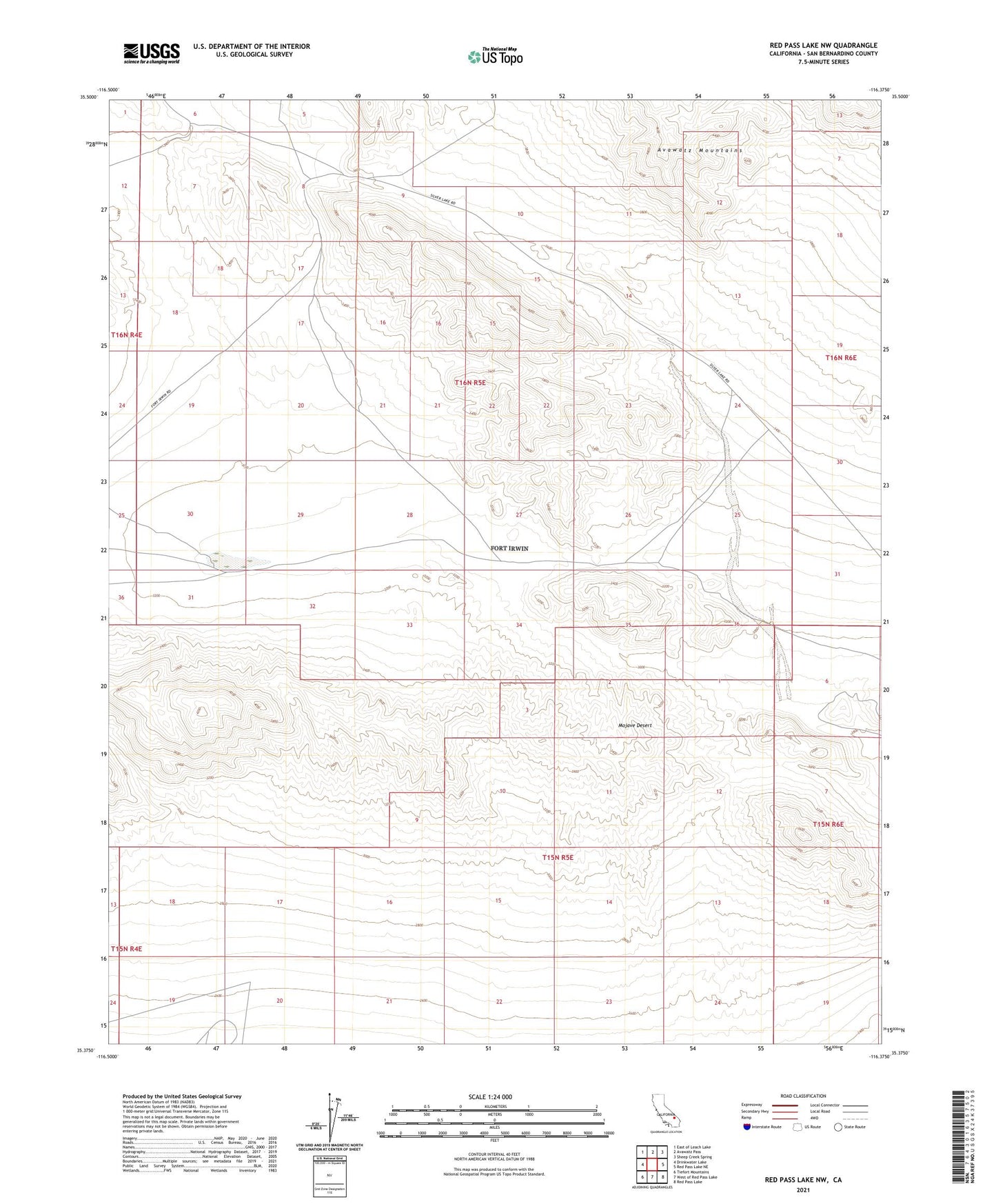 Red Pass Lake NW California US Topo Map Image