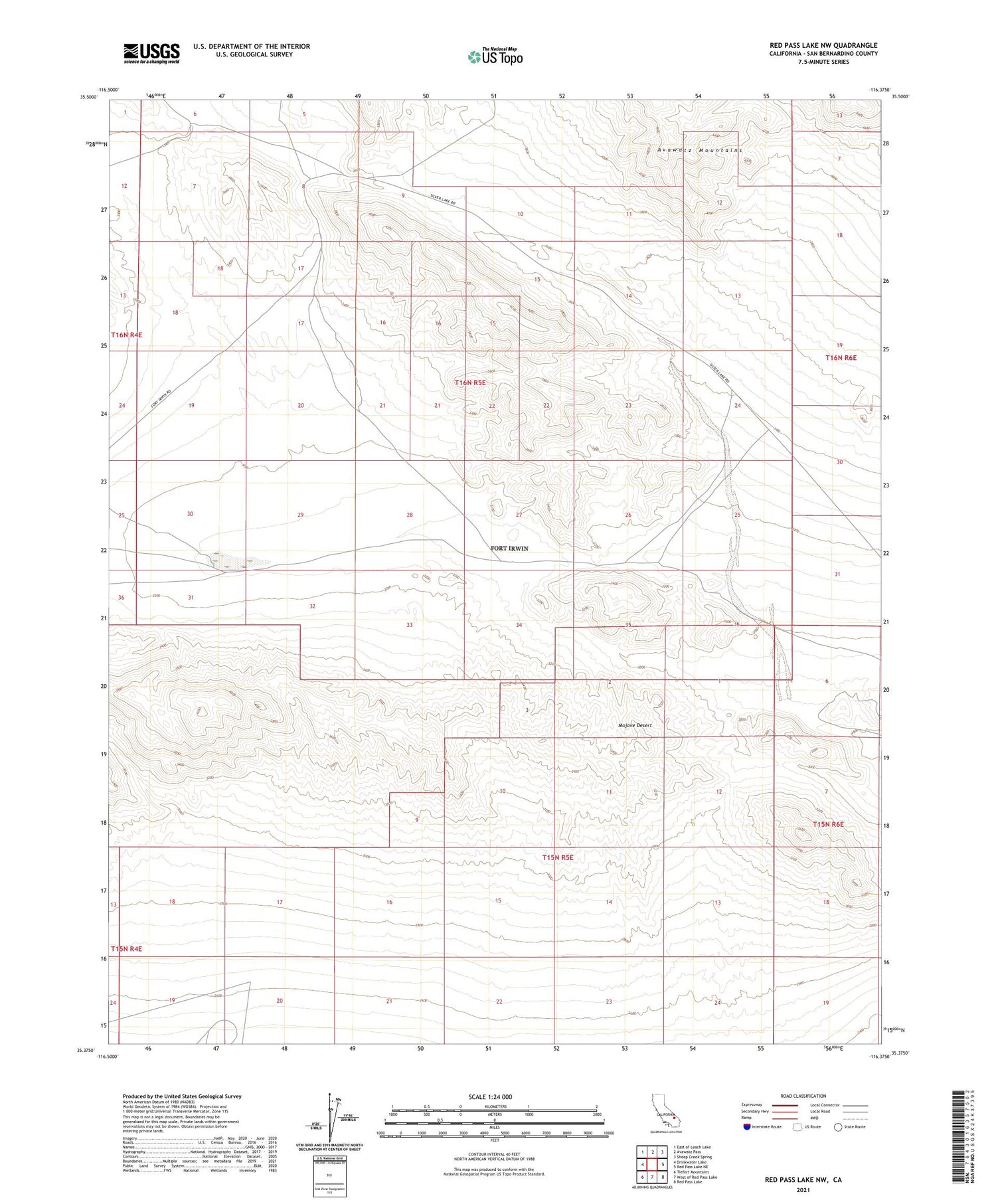 Red Pass Lake NW California US Topo Map Image