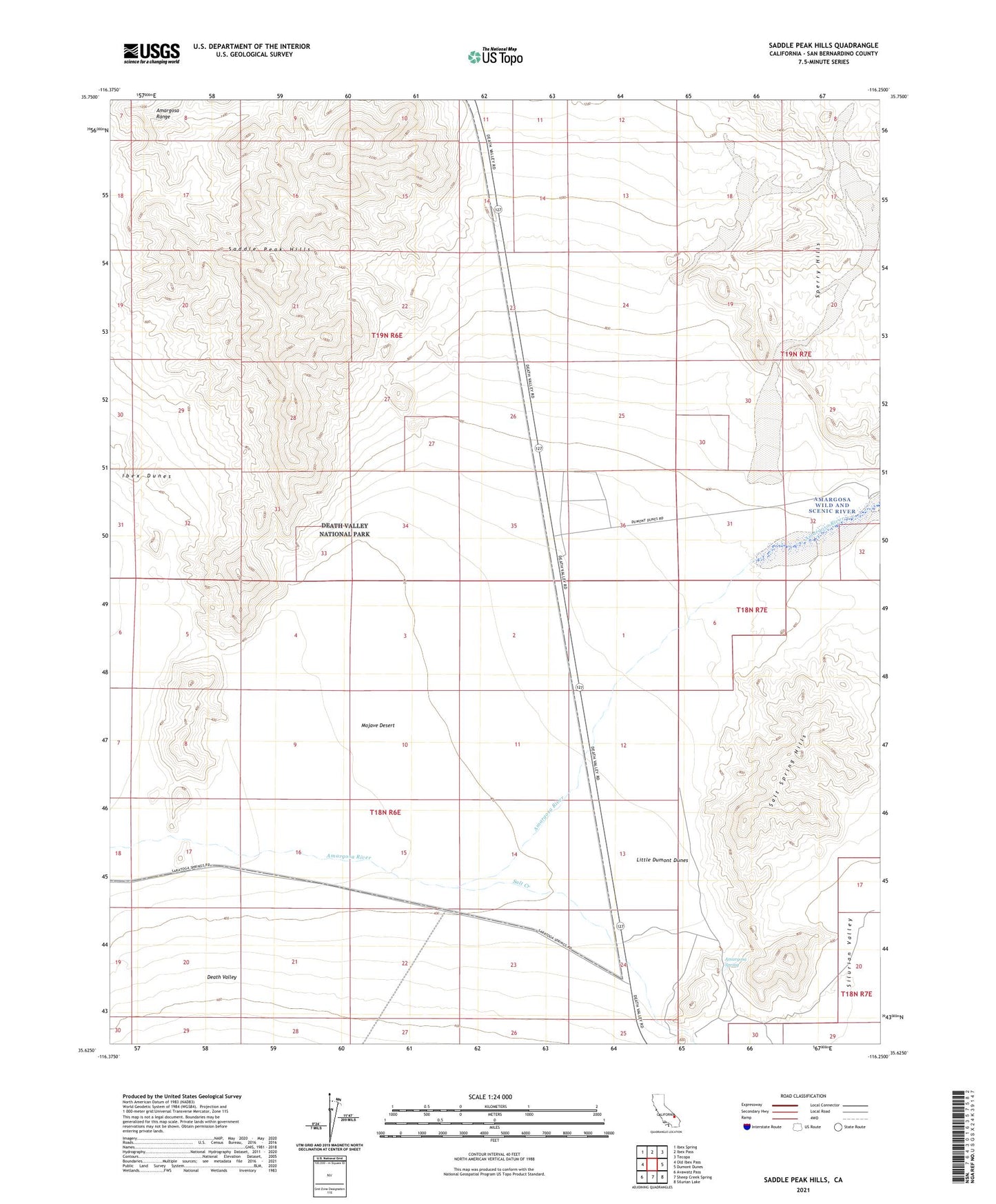 Saddle Peak Hills California US Topo Map Image