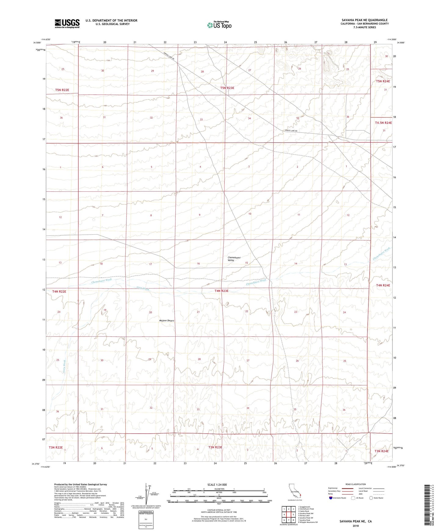 Savahia Peak NE California US Topo Map Image