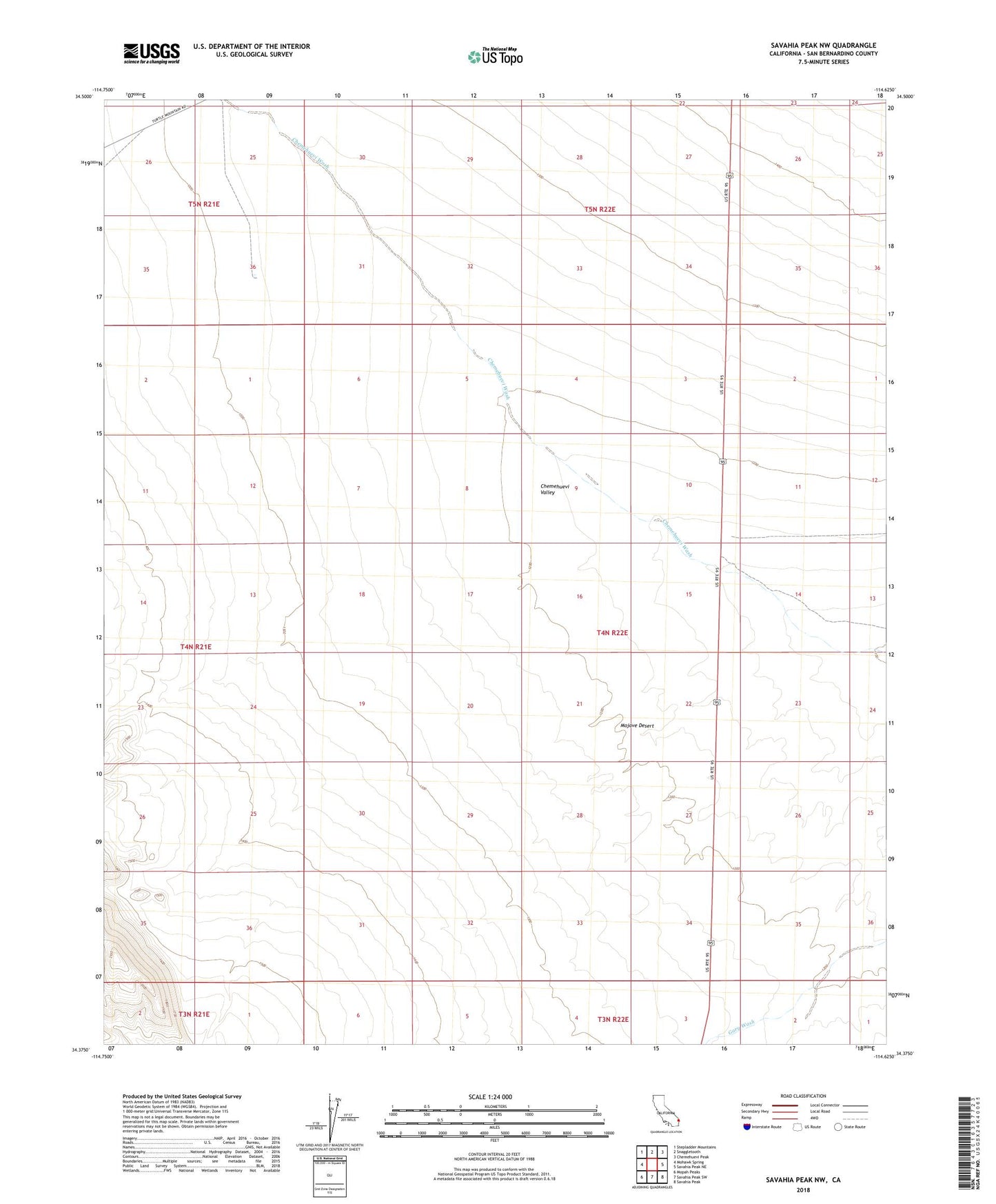 Savahia Peak NW California US Topo Map Image