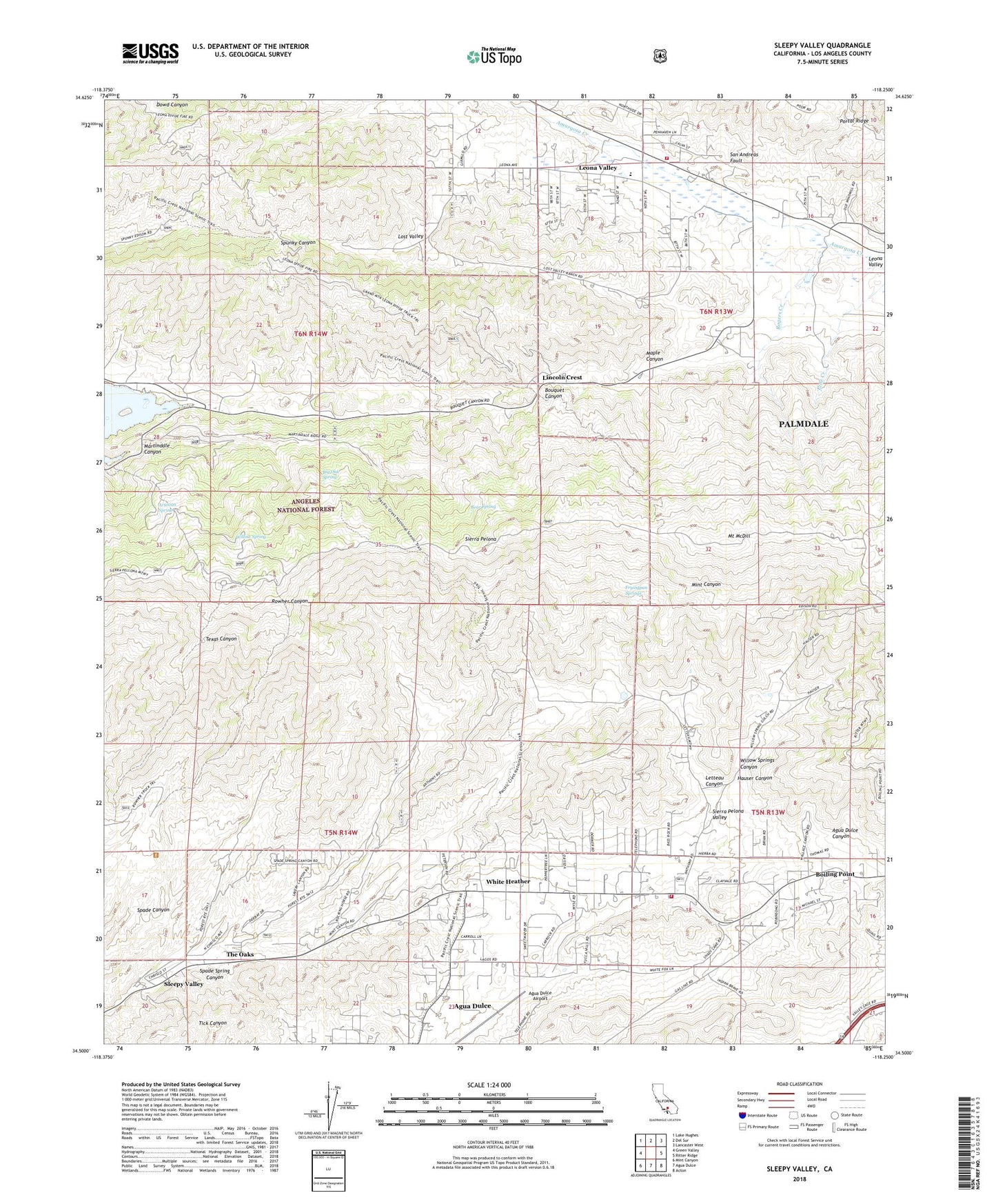 Sleepy Valley California US Topo Map Image