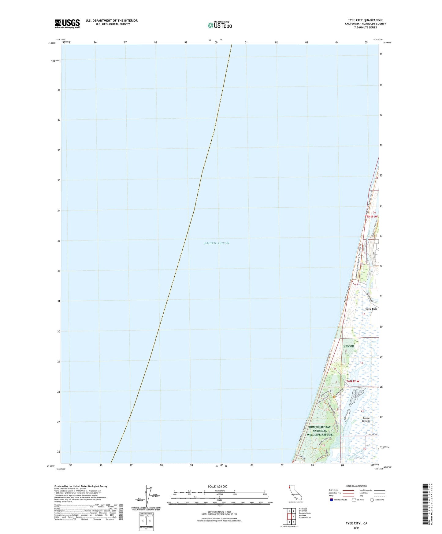 Tyee City California US Topo Map Image