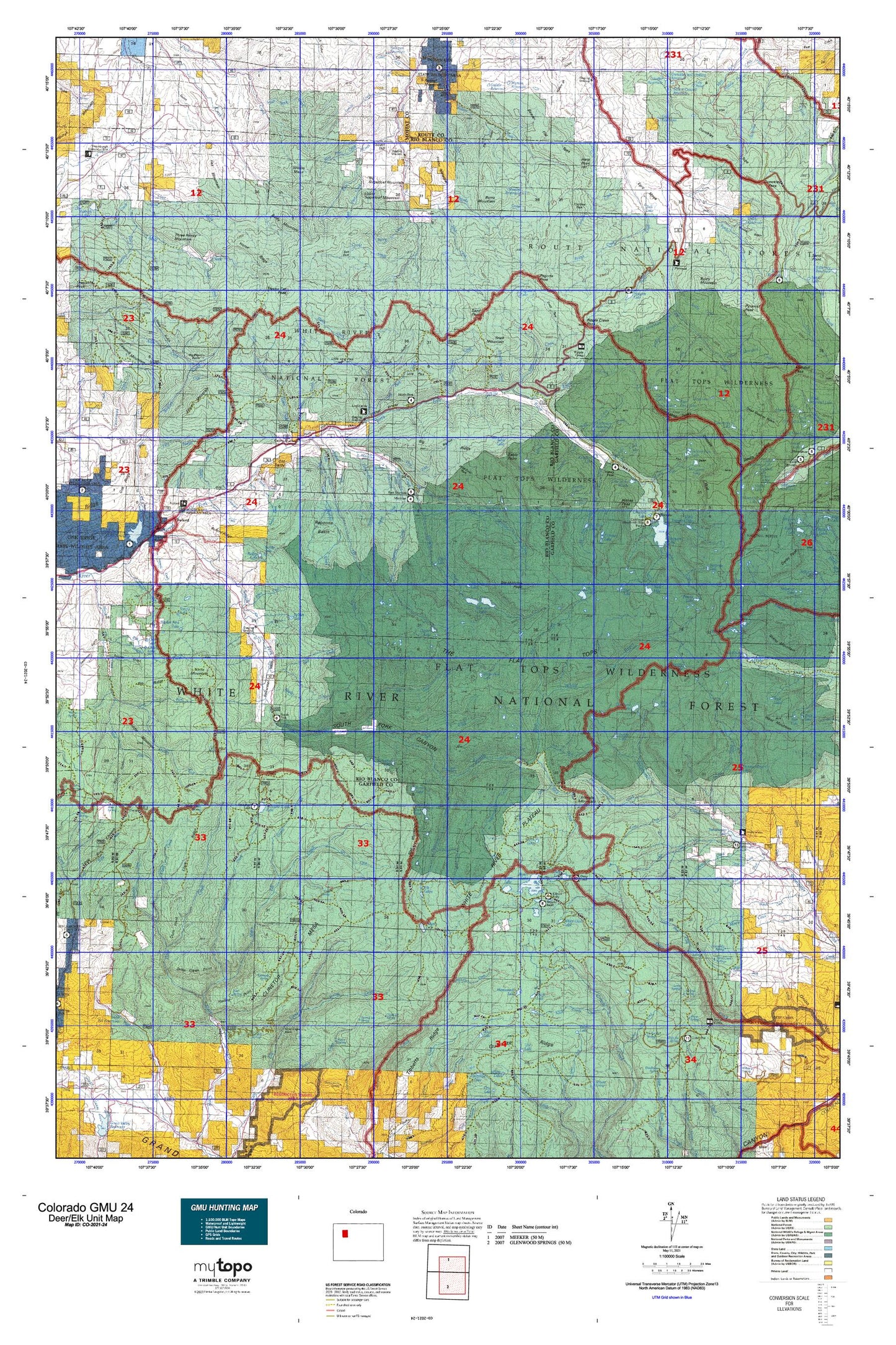 Colorado GMU 24 Map Image
