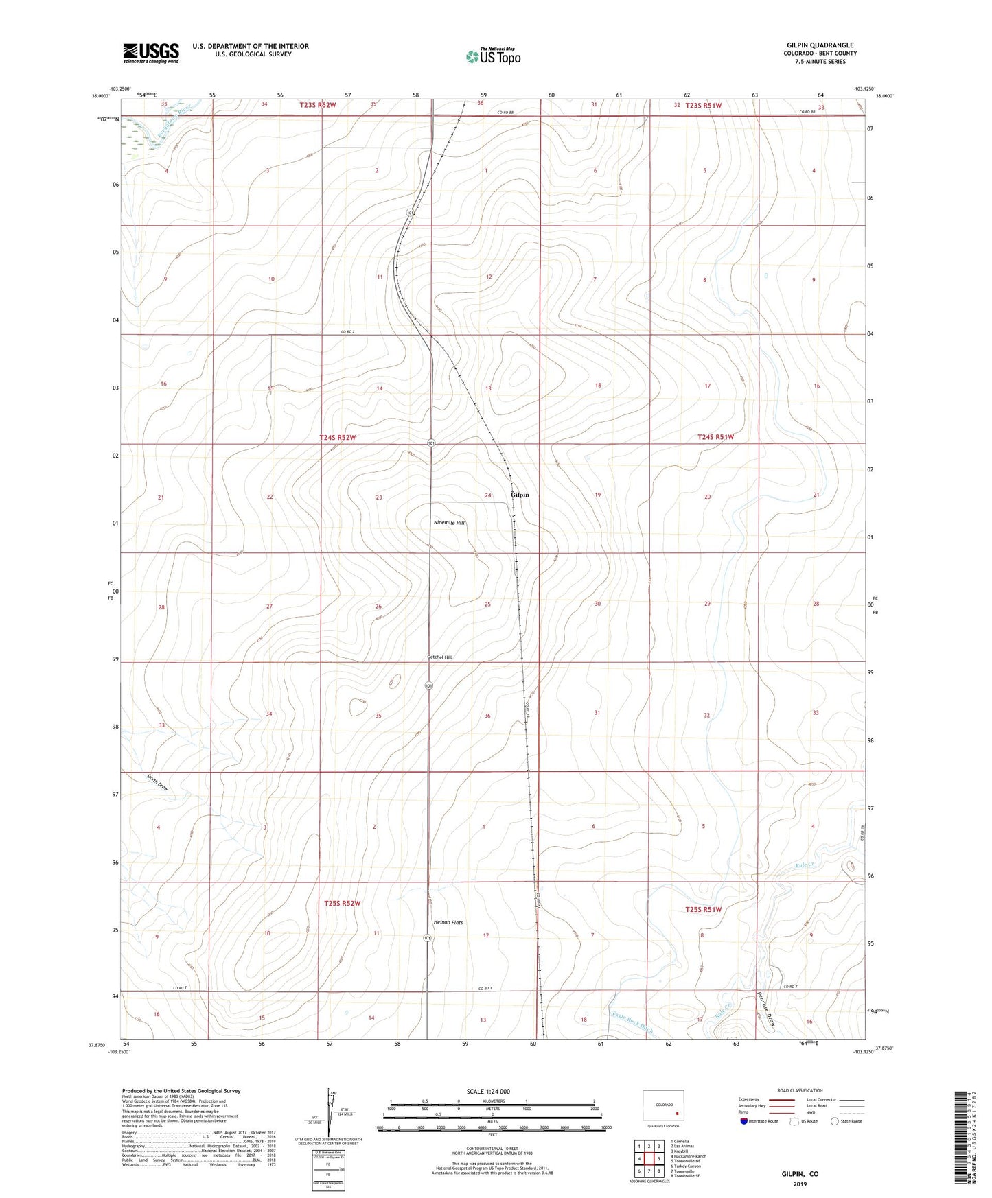 Gilpin Colorado US Topo Map Image