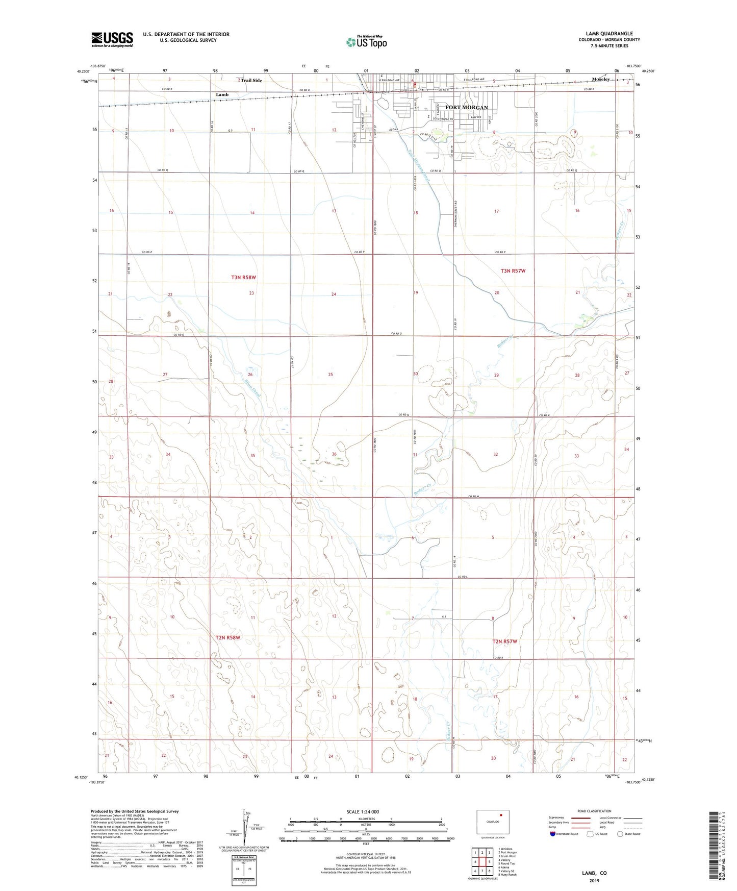 Lamb Colorado US Topo Map Image