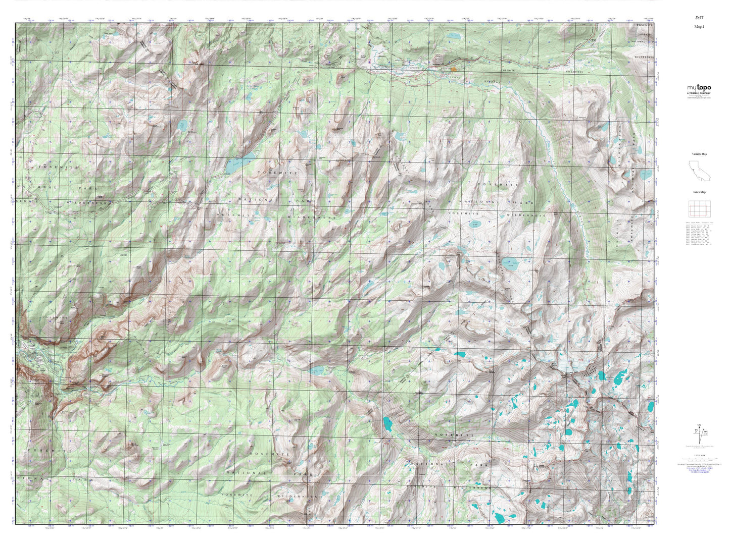 John Muir Trail Map 1