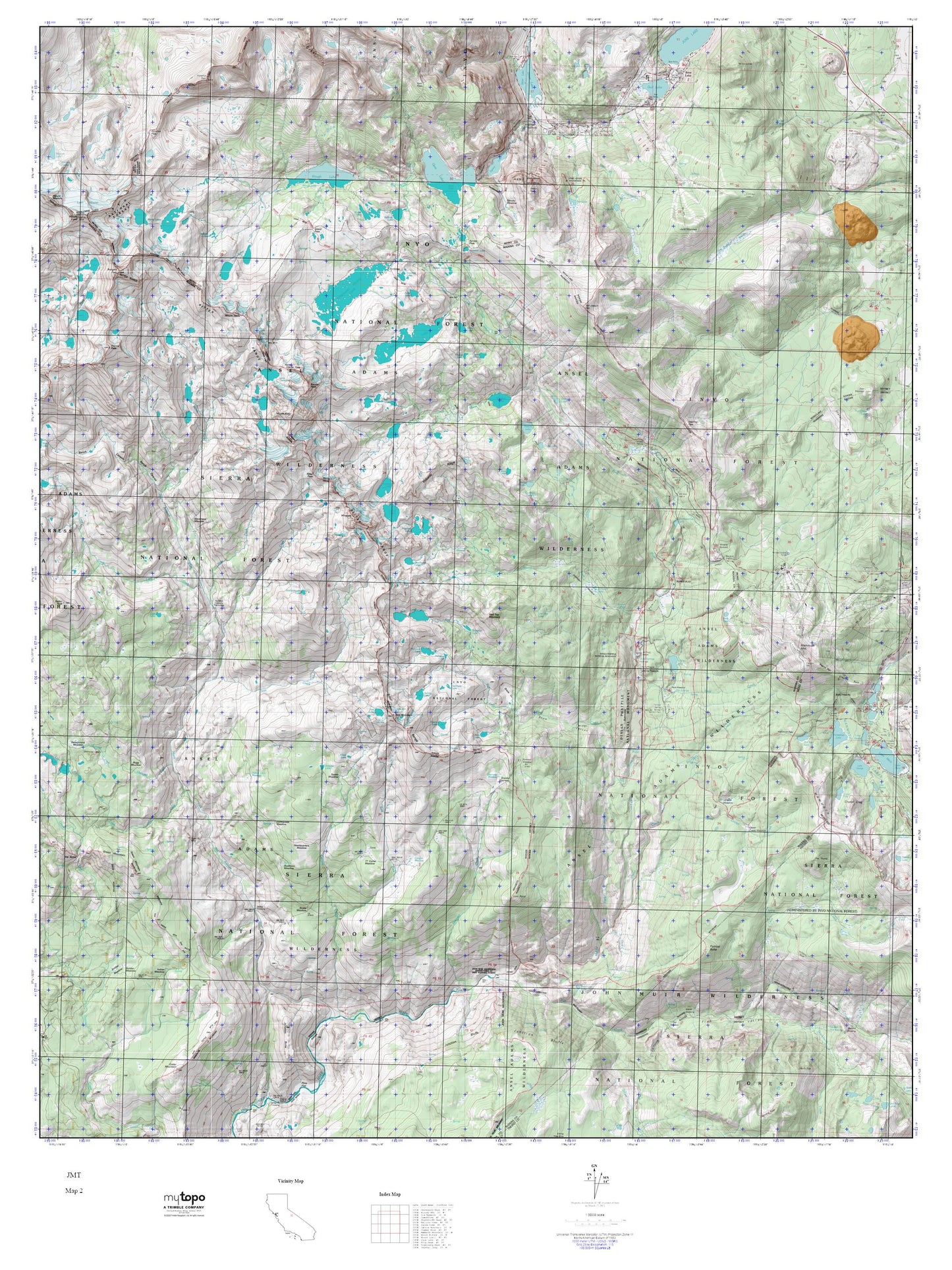 John Muir Trail Map 2