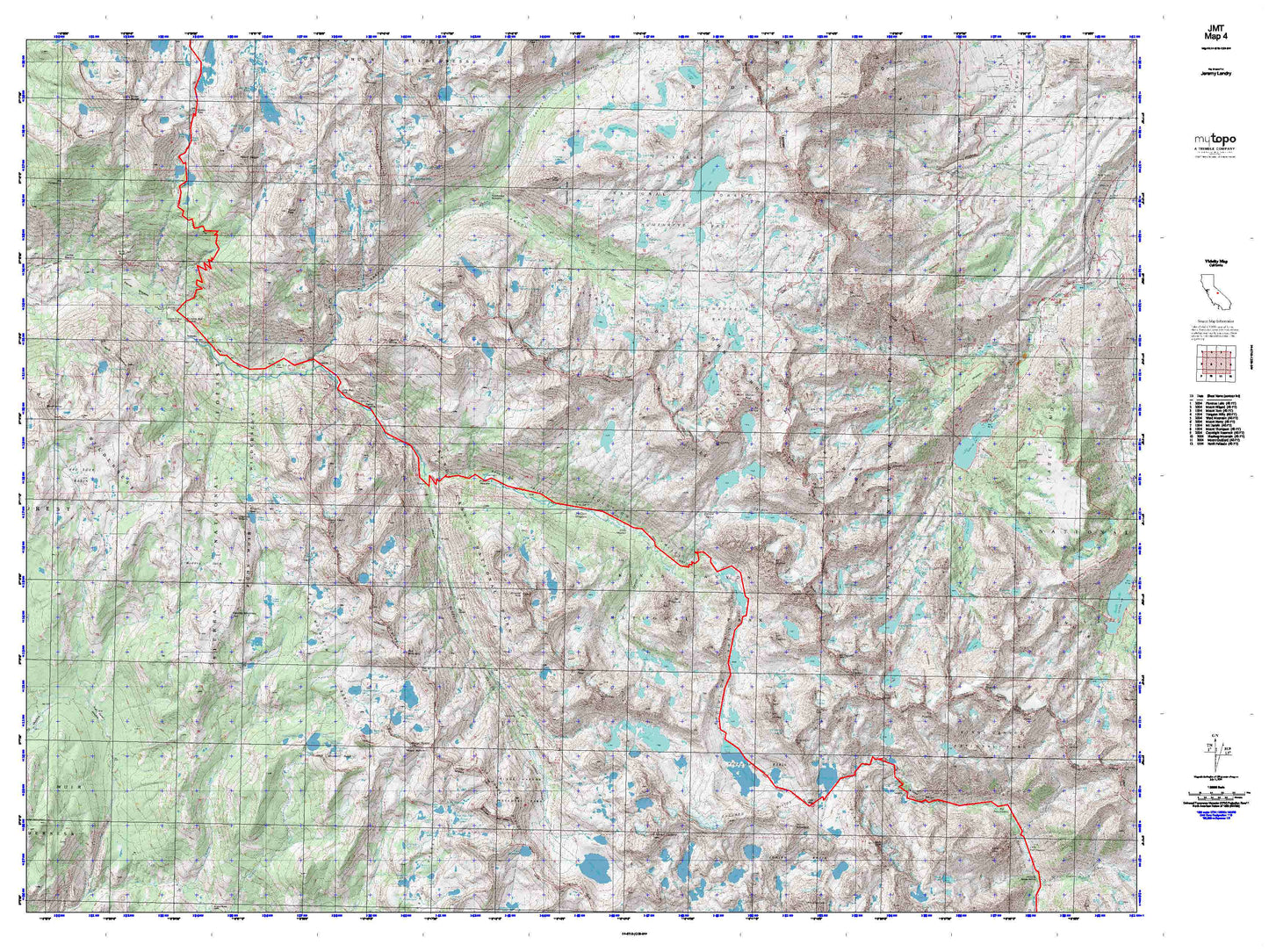 John Muir Trail Map 4