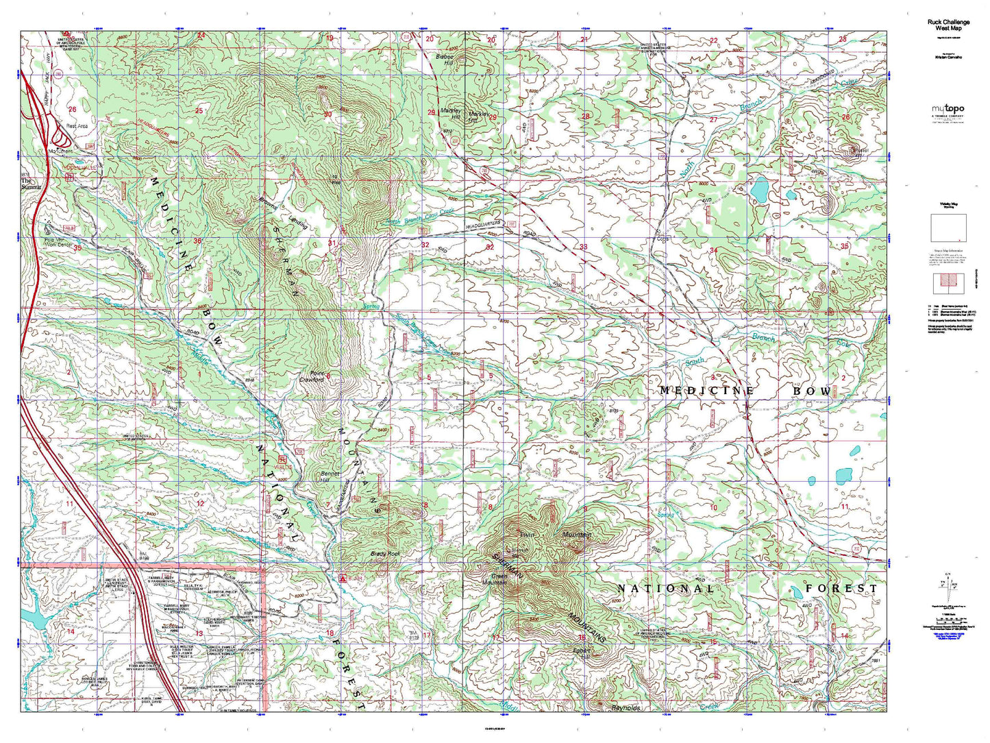Ruck Challenge West Map