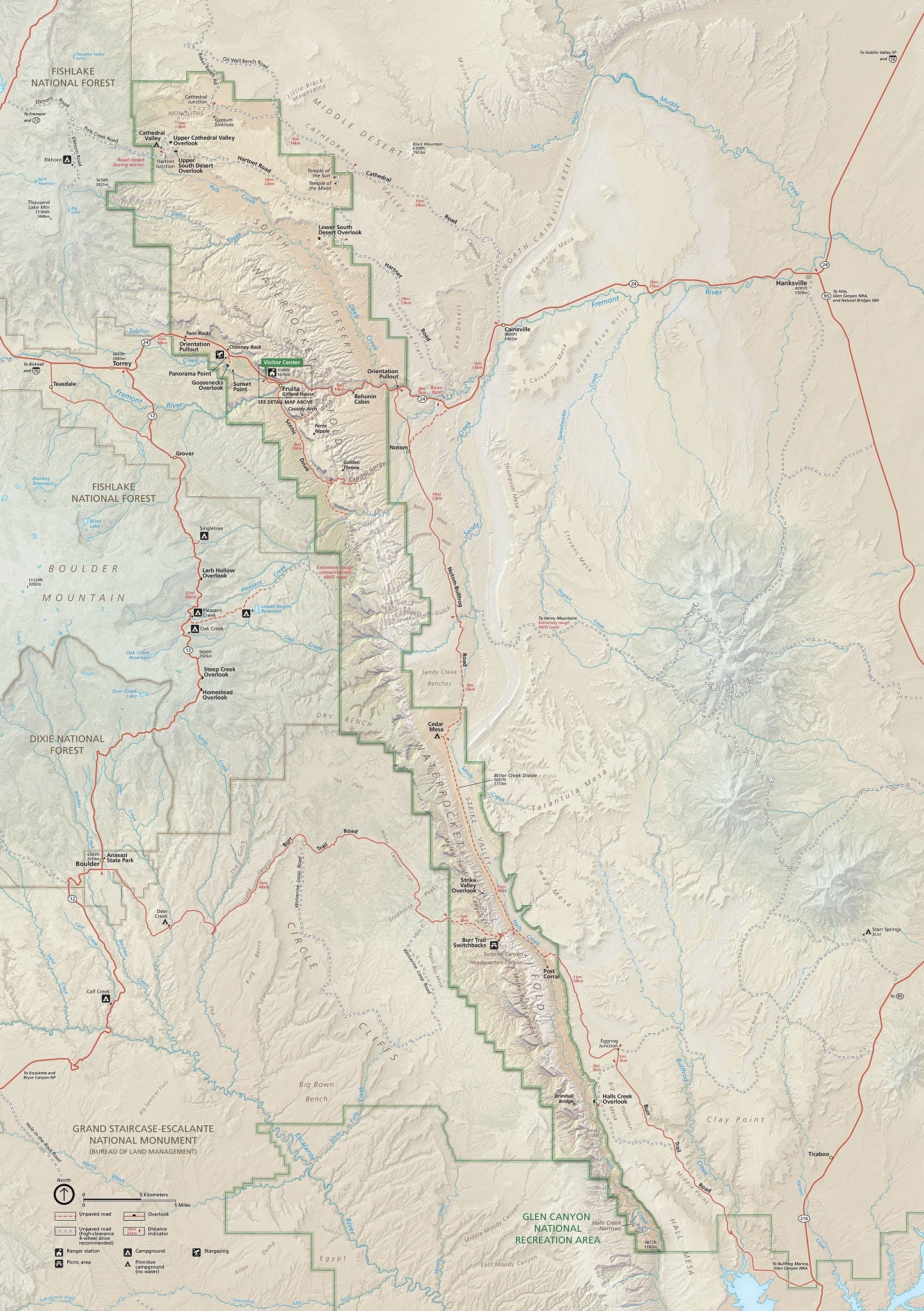 Capitol Reef National Park Map Image