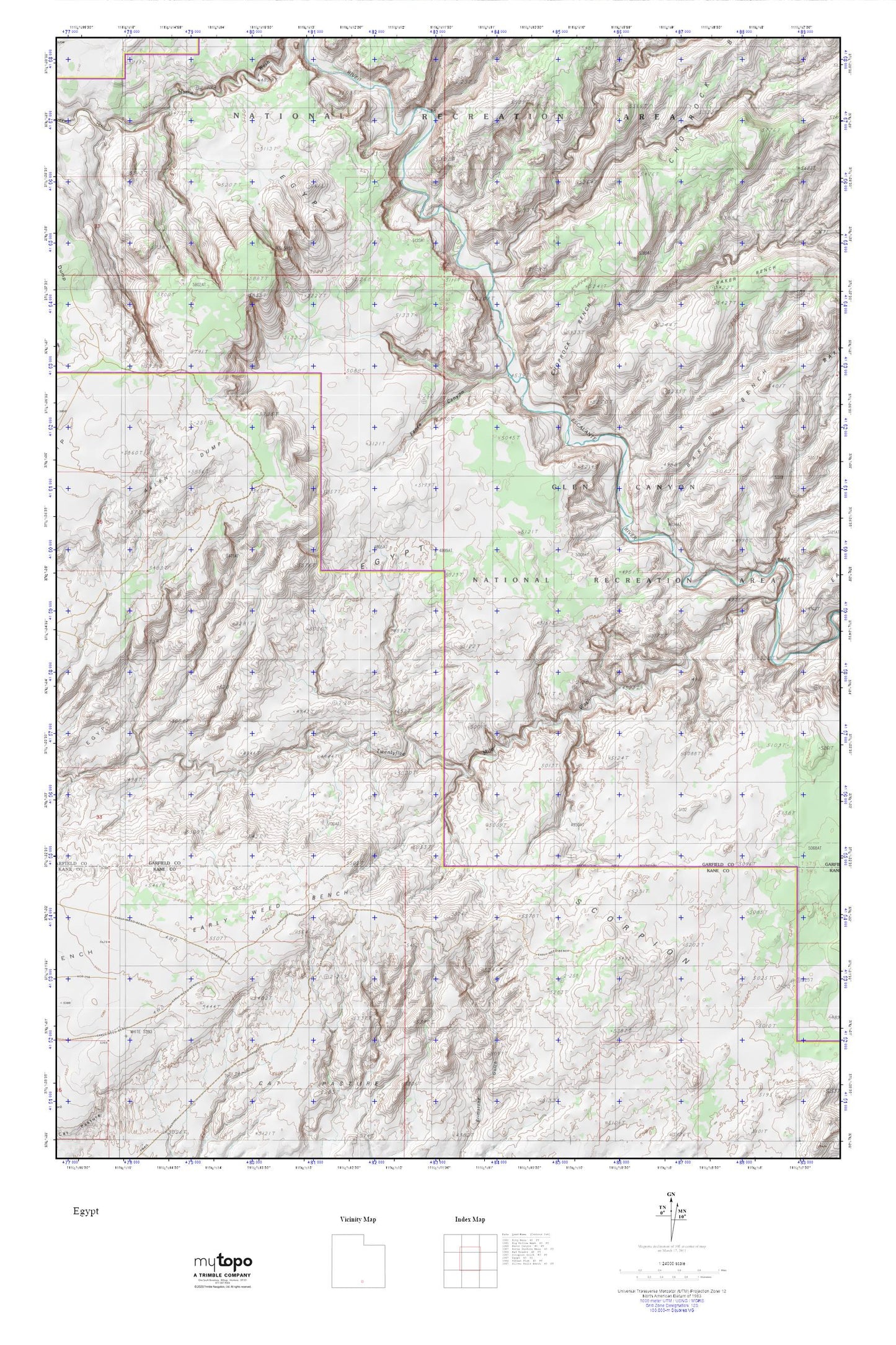 Egypt MyTopo Explorer Series Map Image