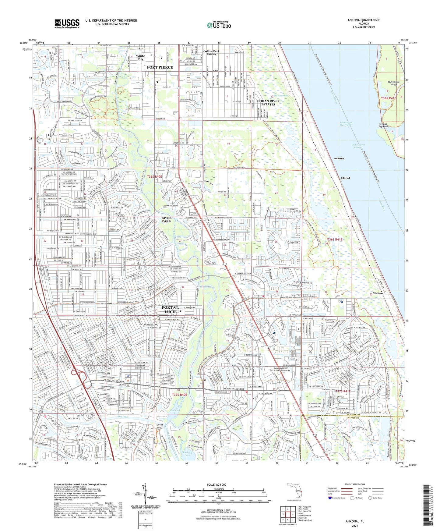 Ankona Florida US Topo Map Image