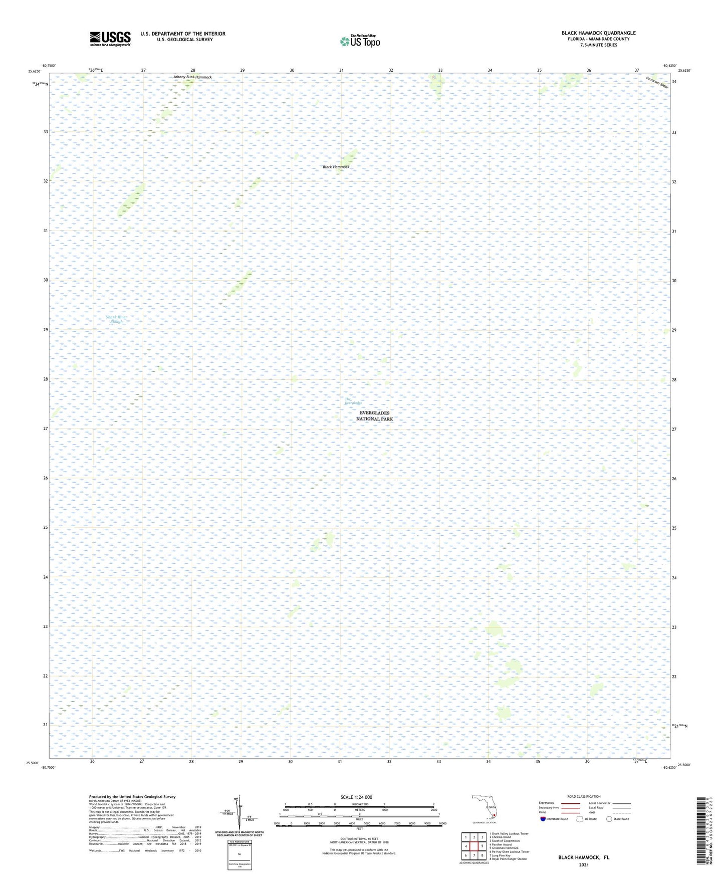 Black Hammock Florida US Topo Map Image