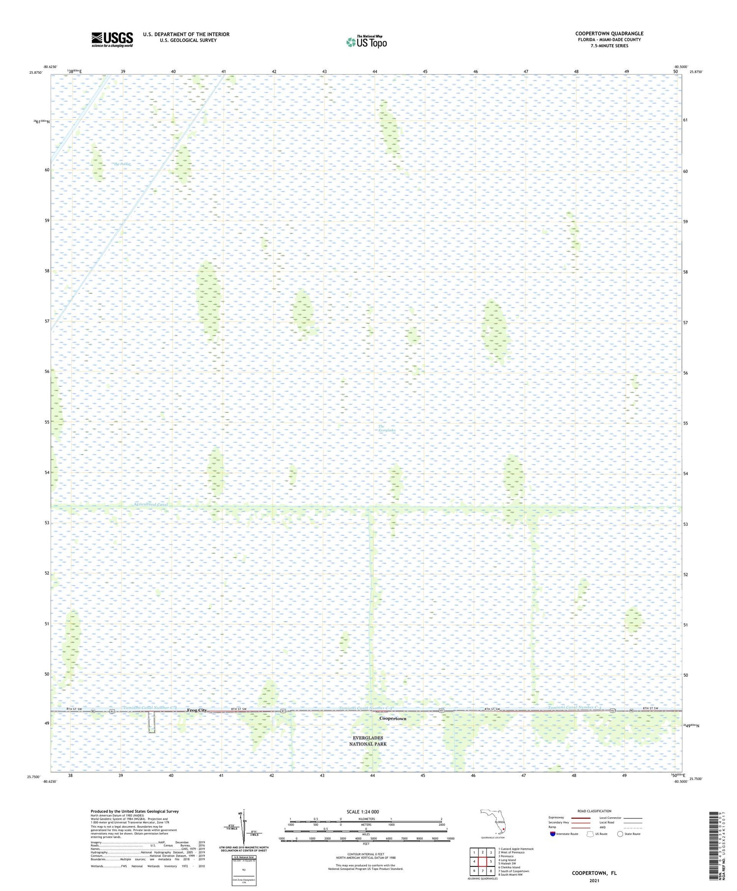 Coopertown Florida US Topo Map Image