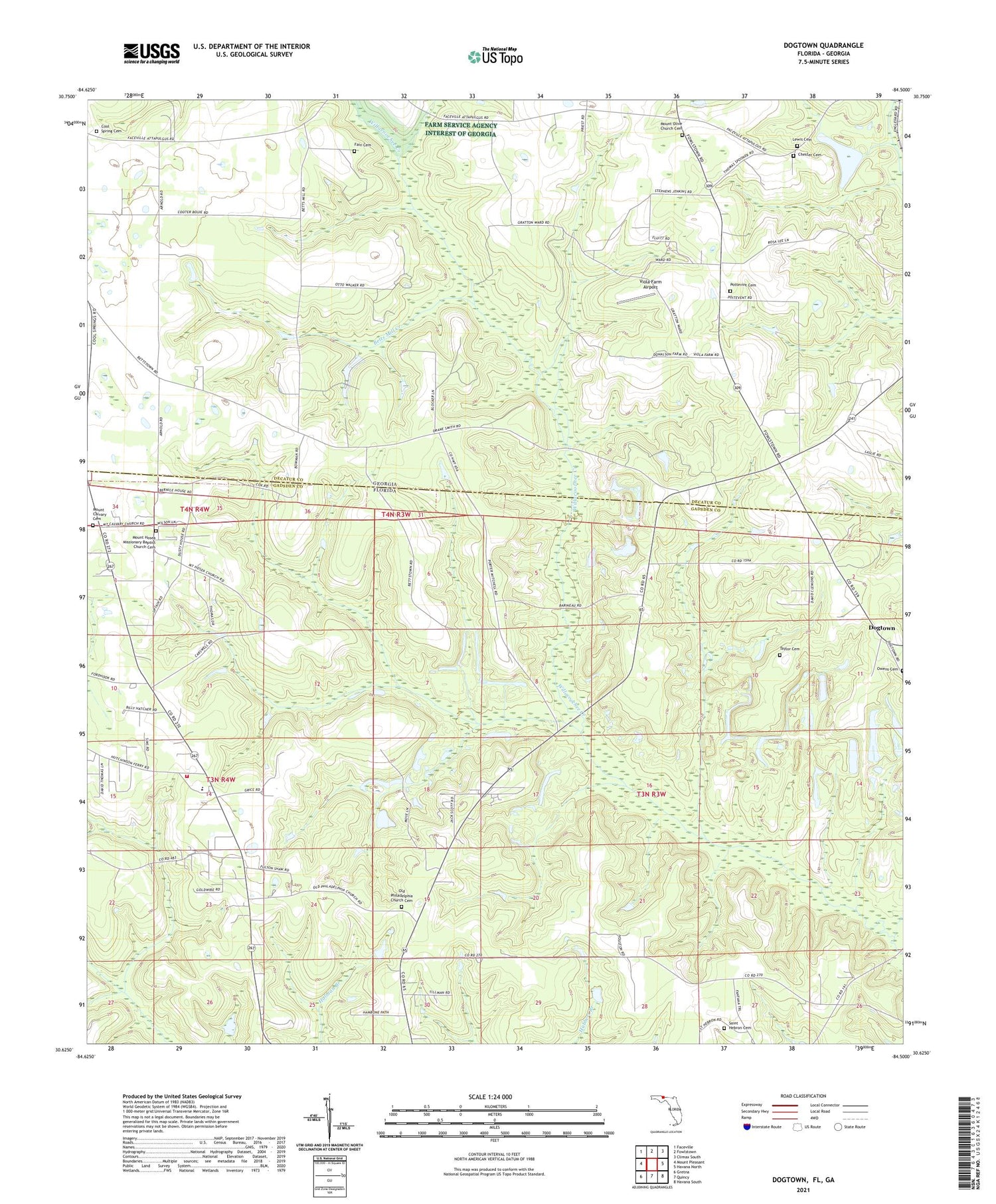 Dogtown Florida US Topo Map Image