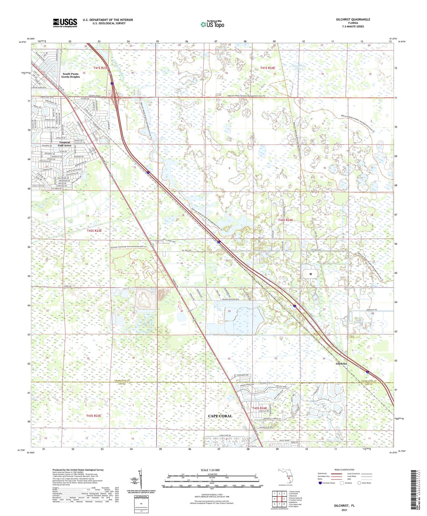 Gilchrist Florida US Topo Map Image