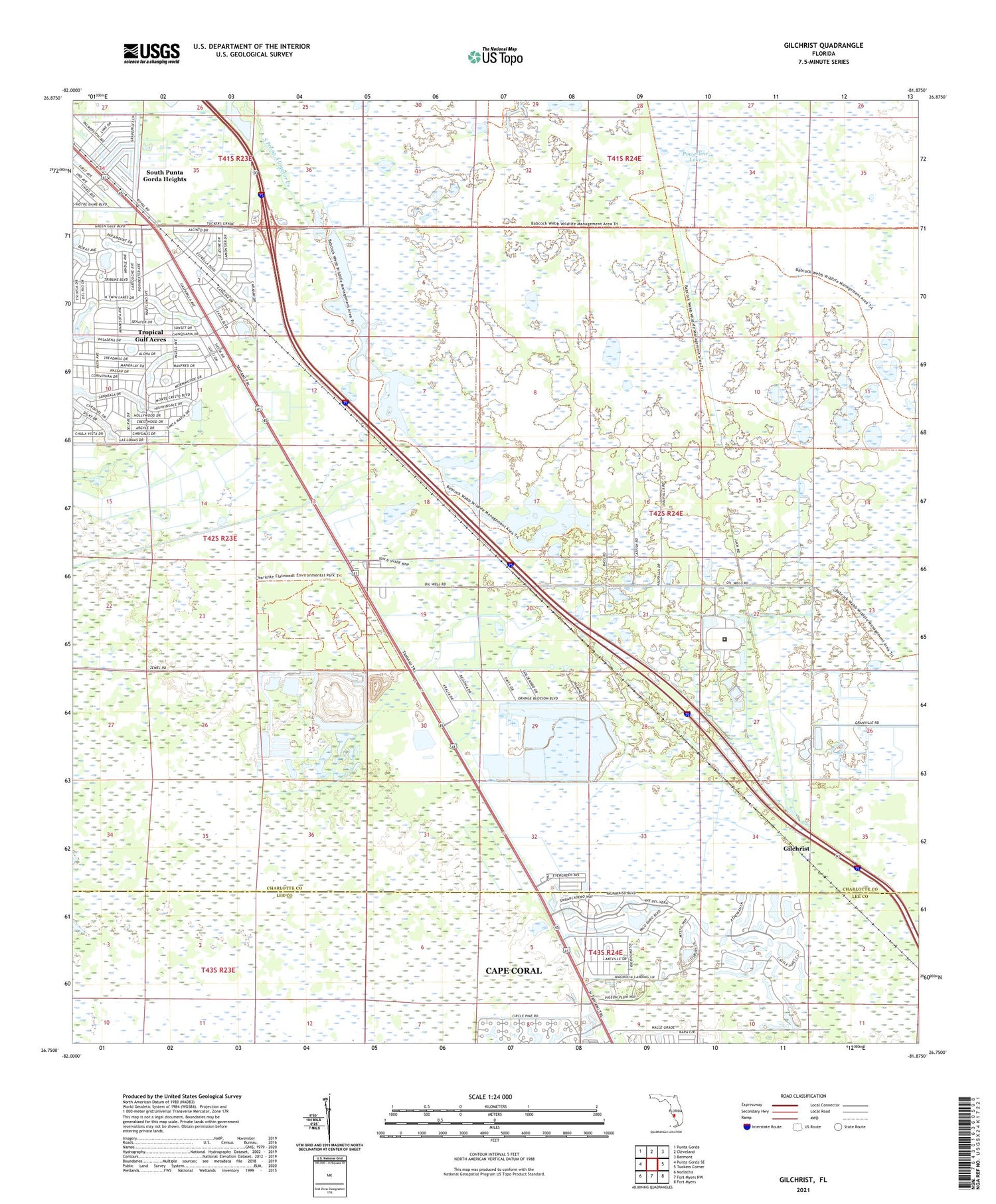 Gilchrist Florida US Topo Map Image