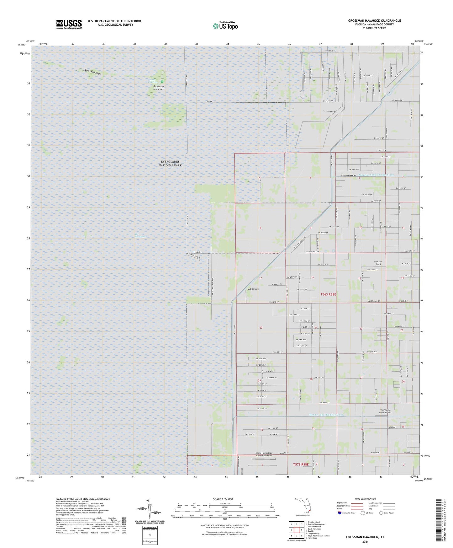 Grossman Hammock Florida US Topo Map Image