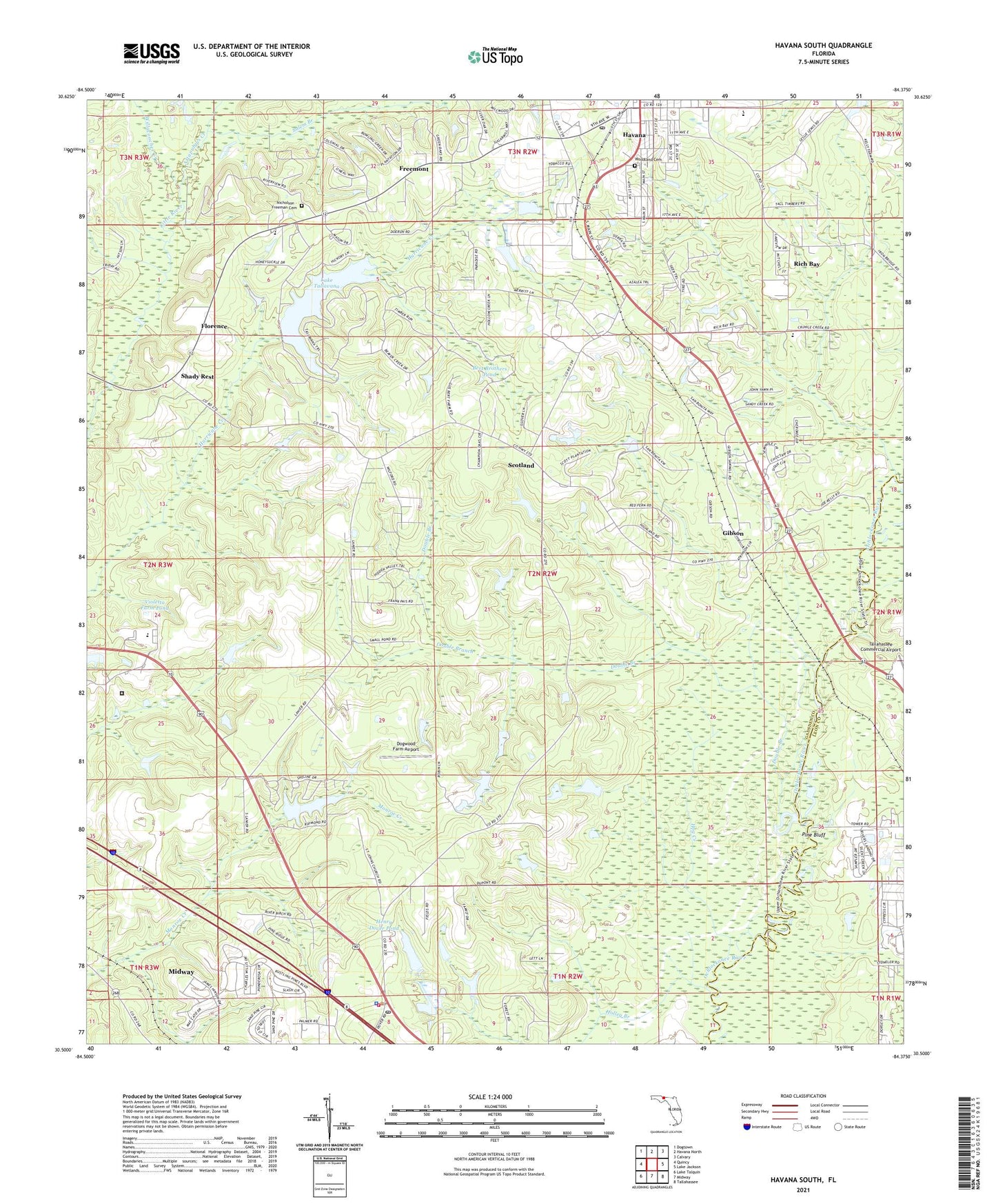 Havana South Florida US Topo Map Image