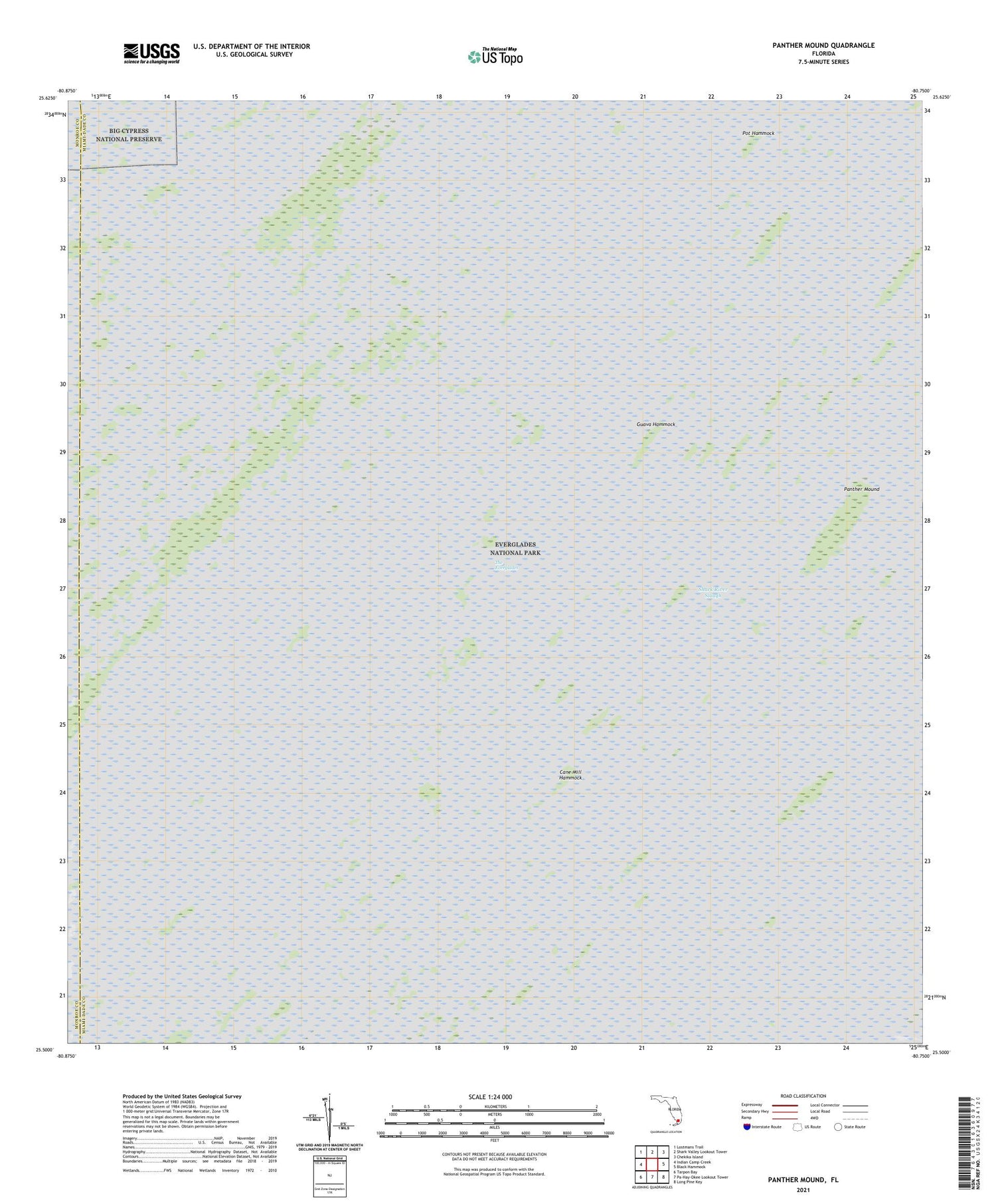 Panther Mound Florida US Topo Map Image