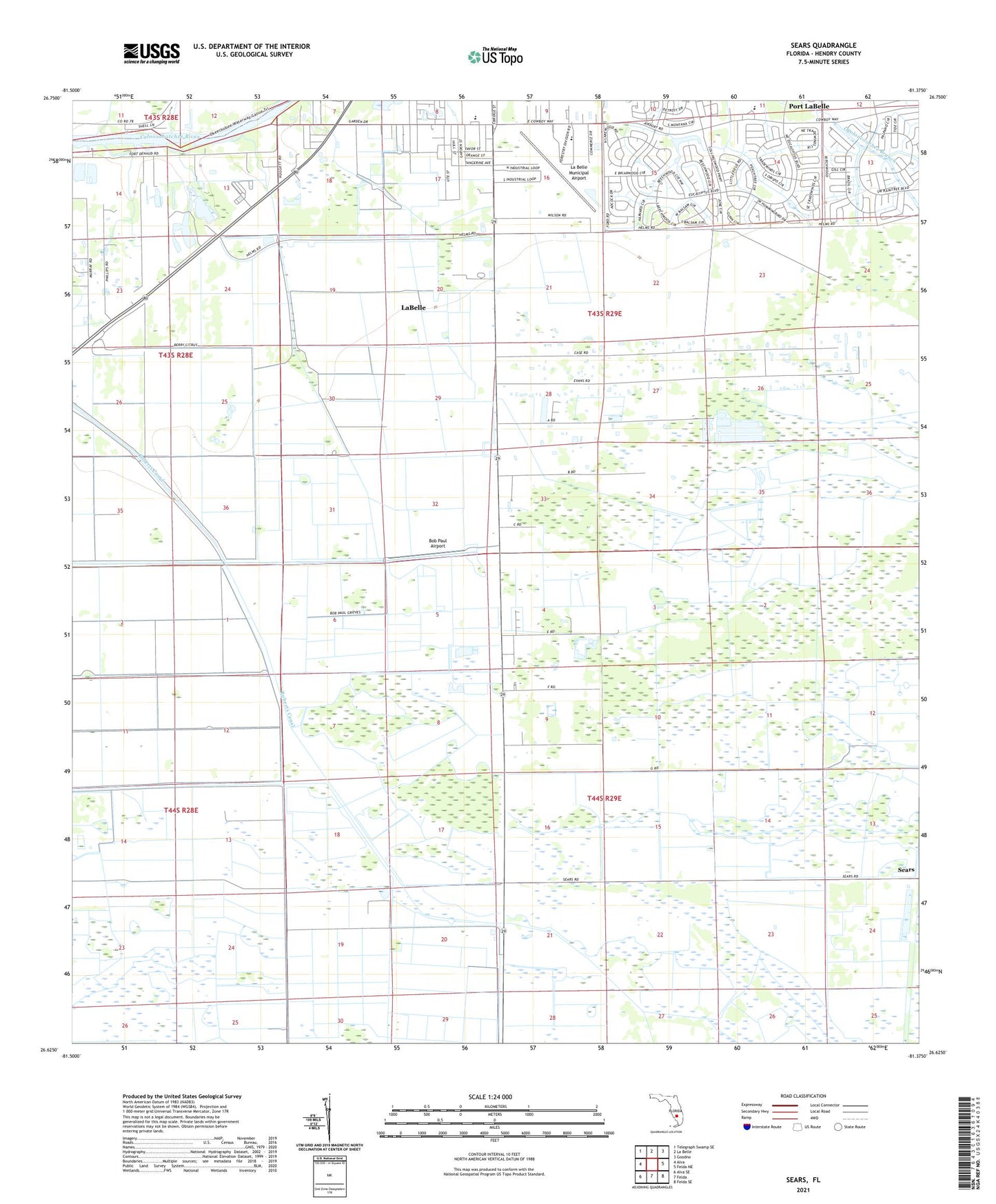 Sears Florida US Topo Map Image
