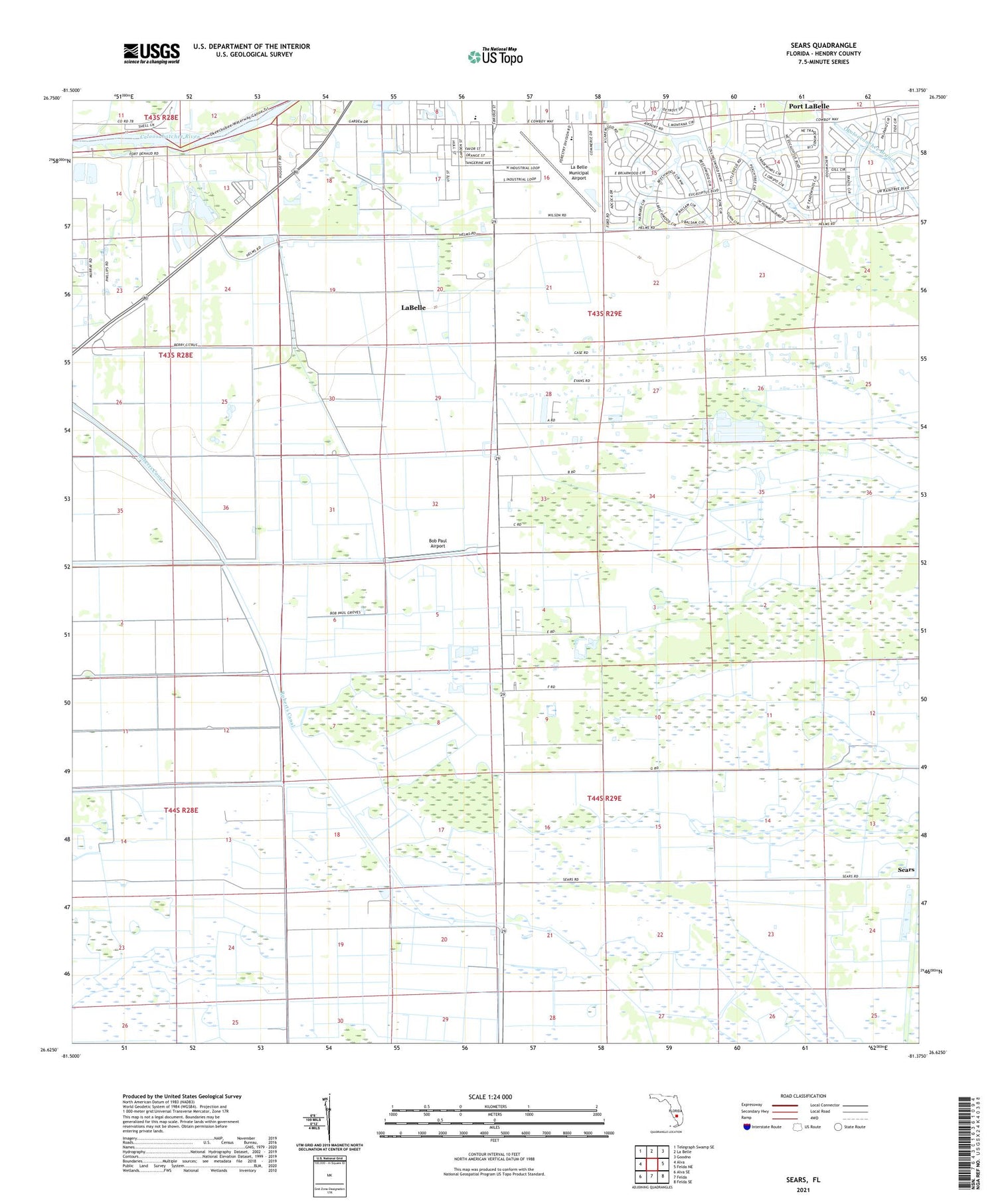 Sears Florida US Topo Map Image