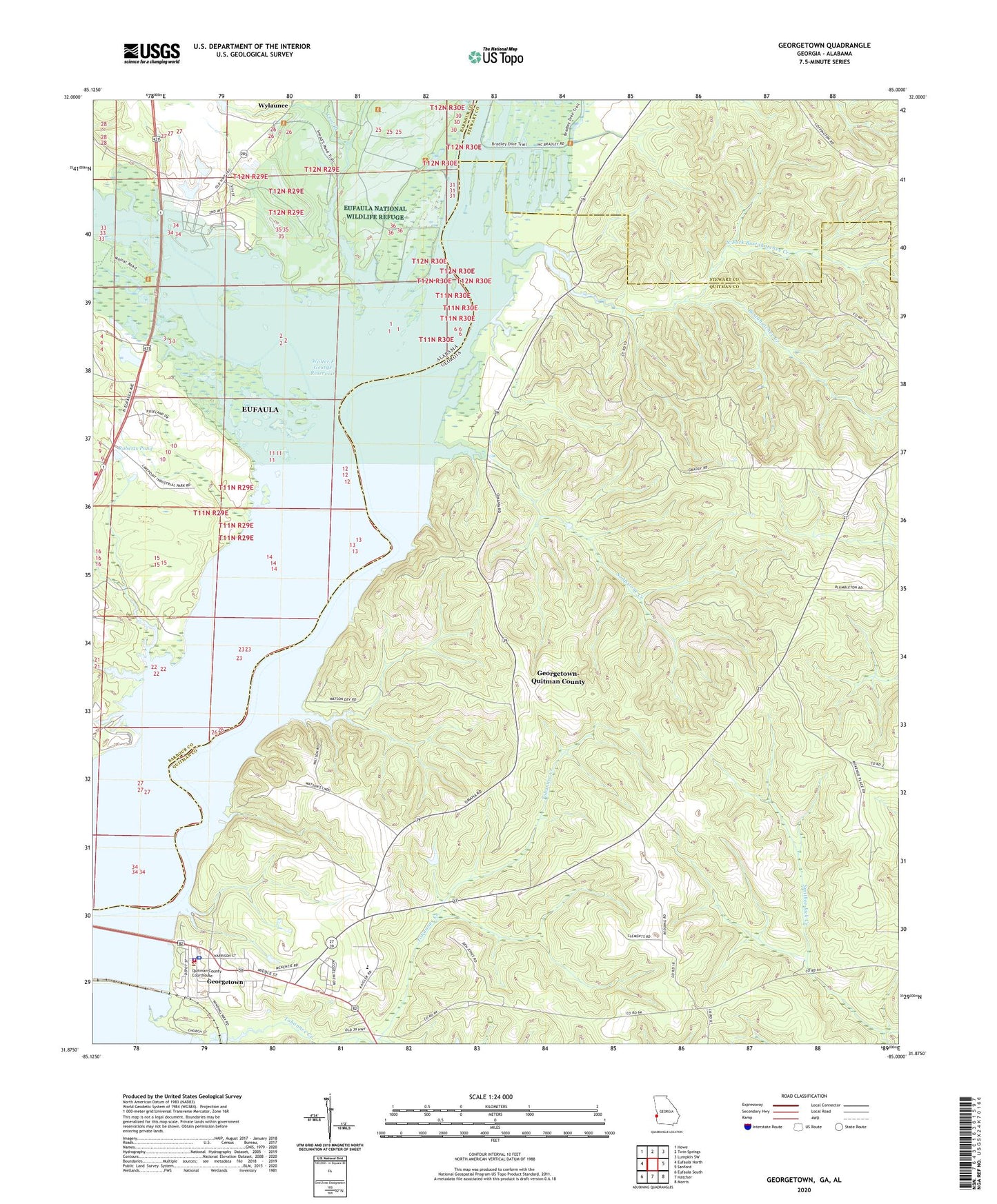 Georgetown Georgia US Topo Map Image
