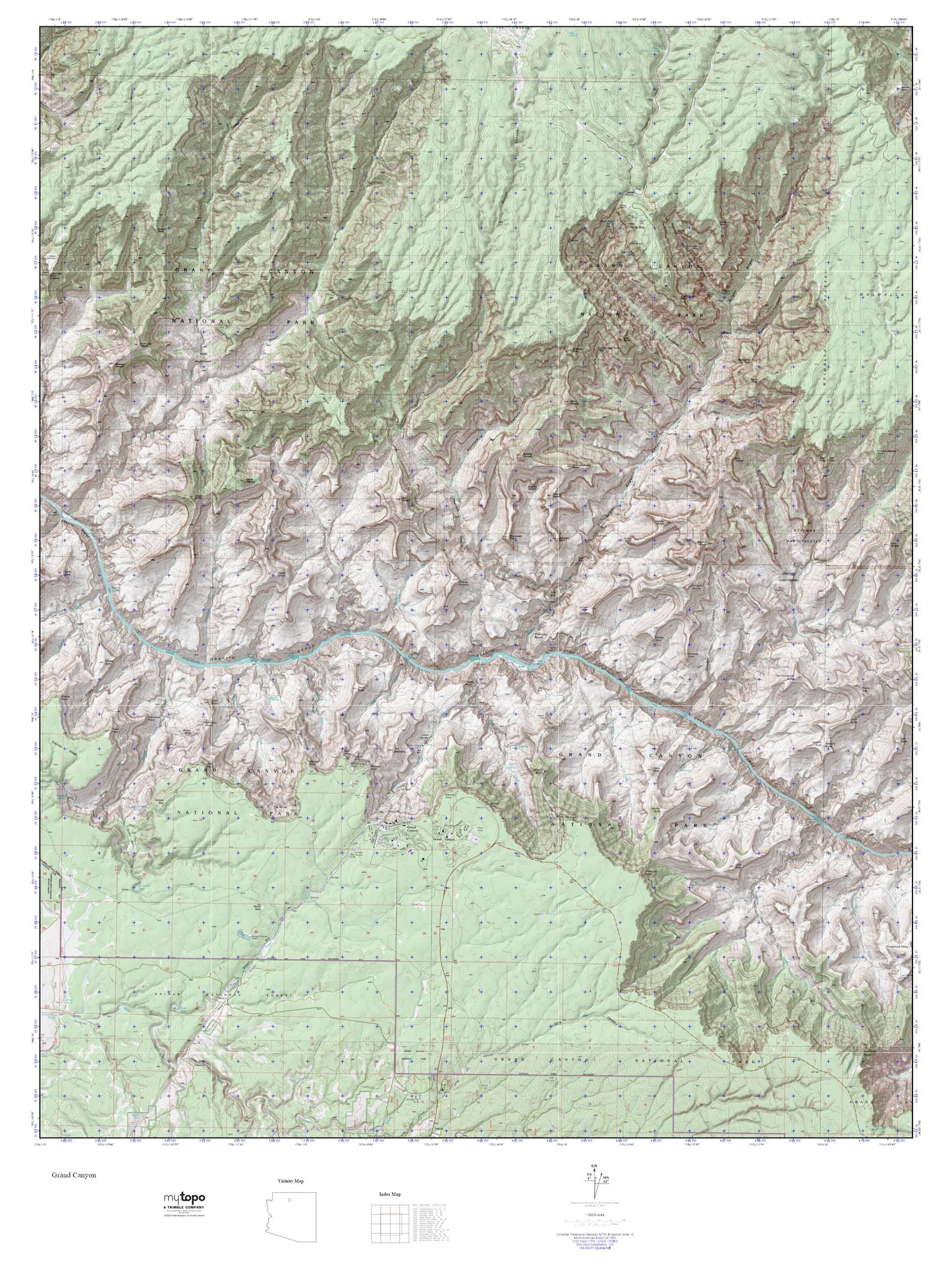 Grand Canyon MyTopo Explorer Series Map Image