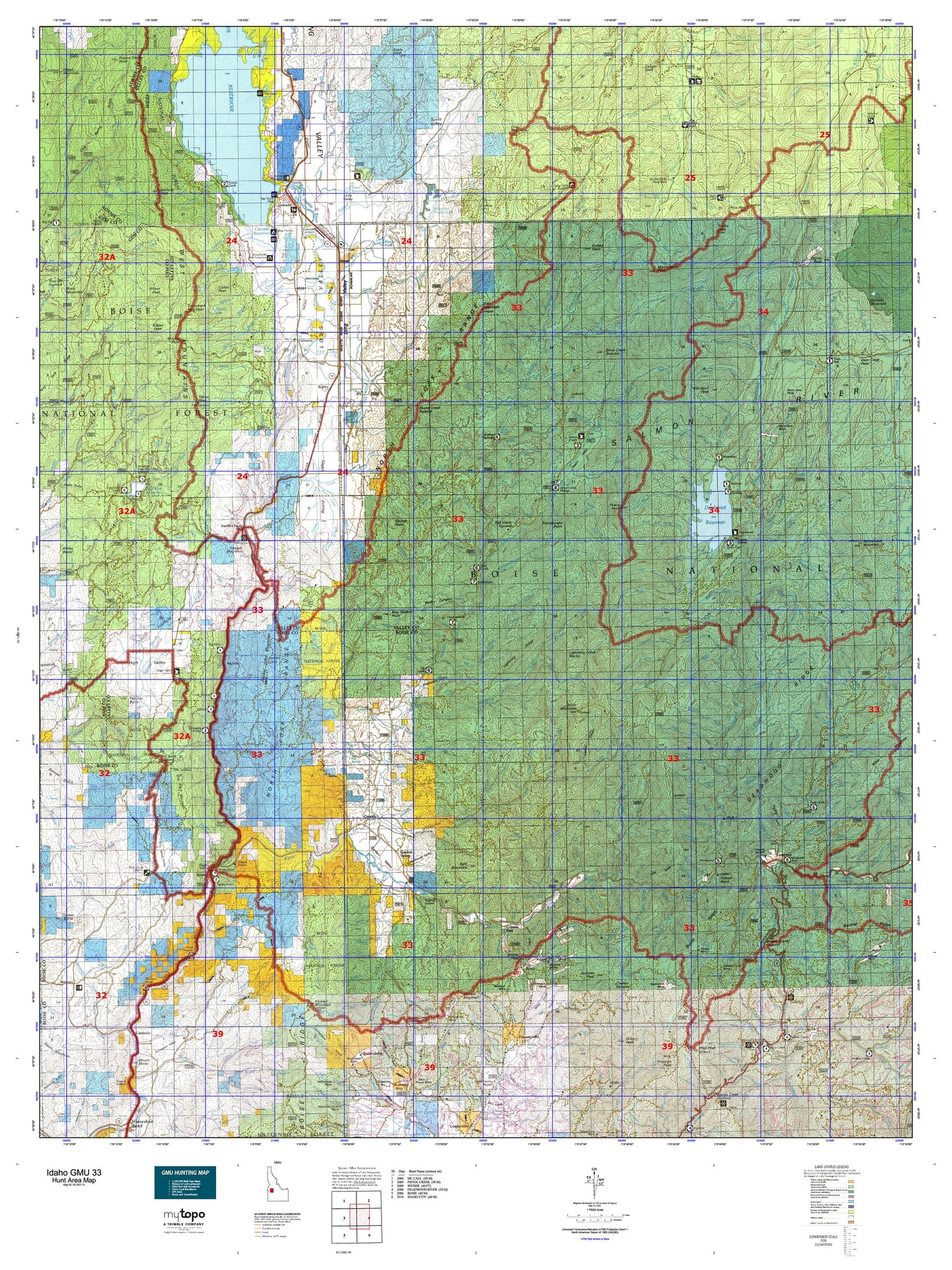 Idaho GMU 33 Map Image