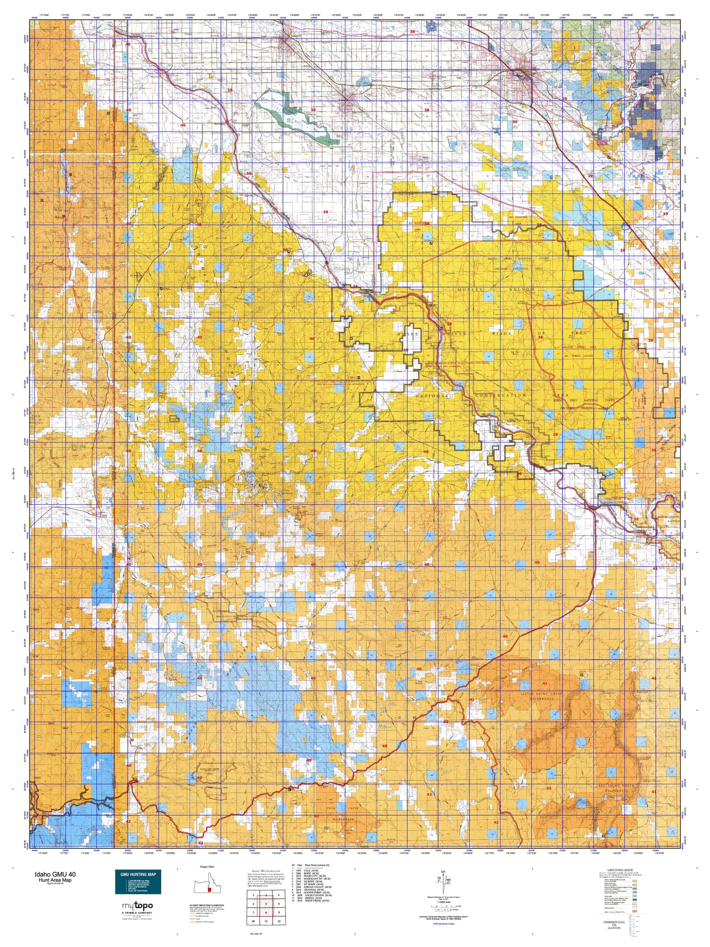 Idaho GMU 40 Map Image