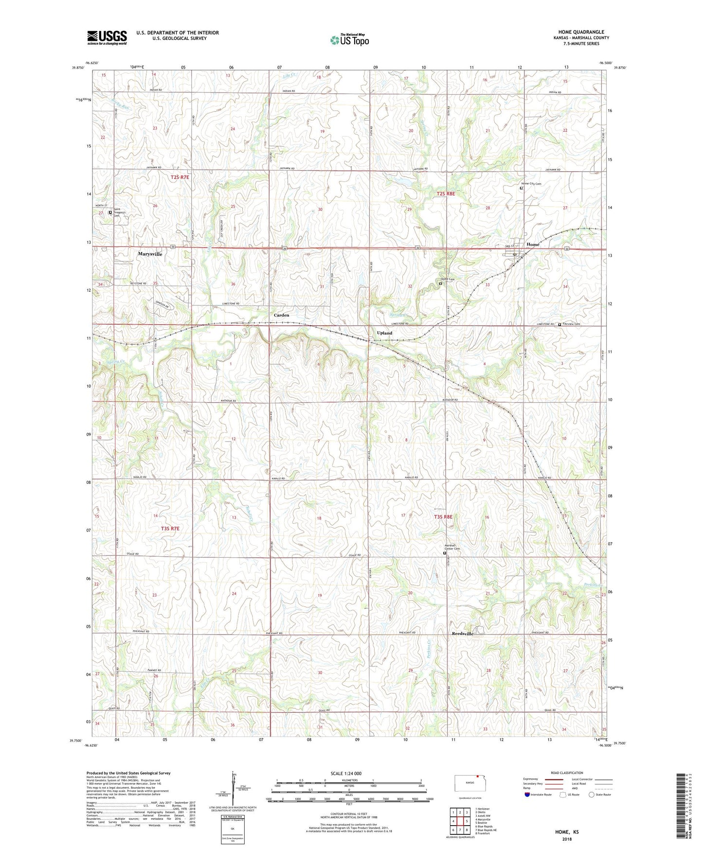 Home Kansas US Topo Map Image