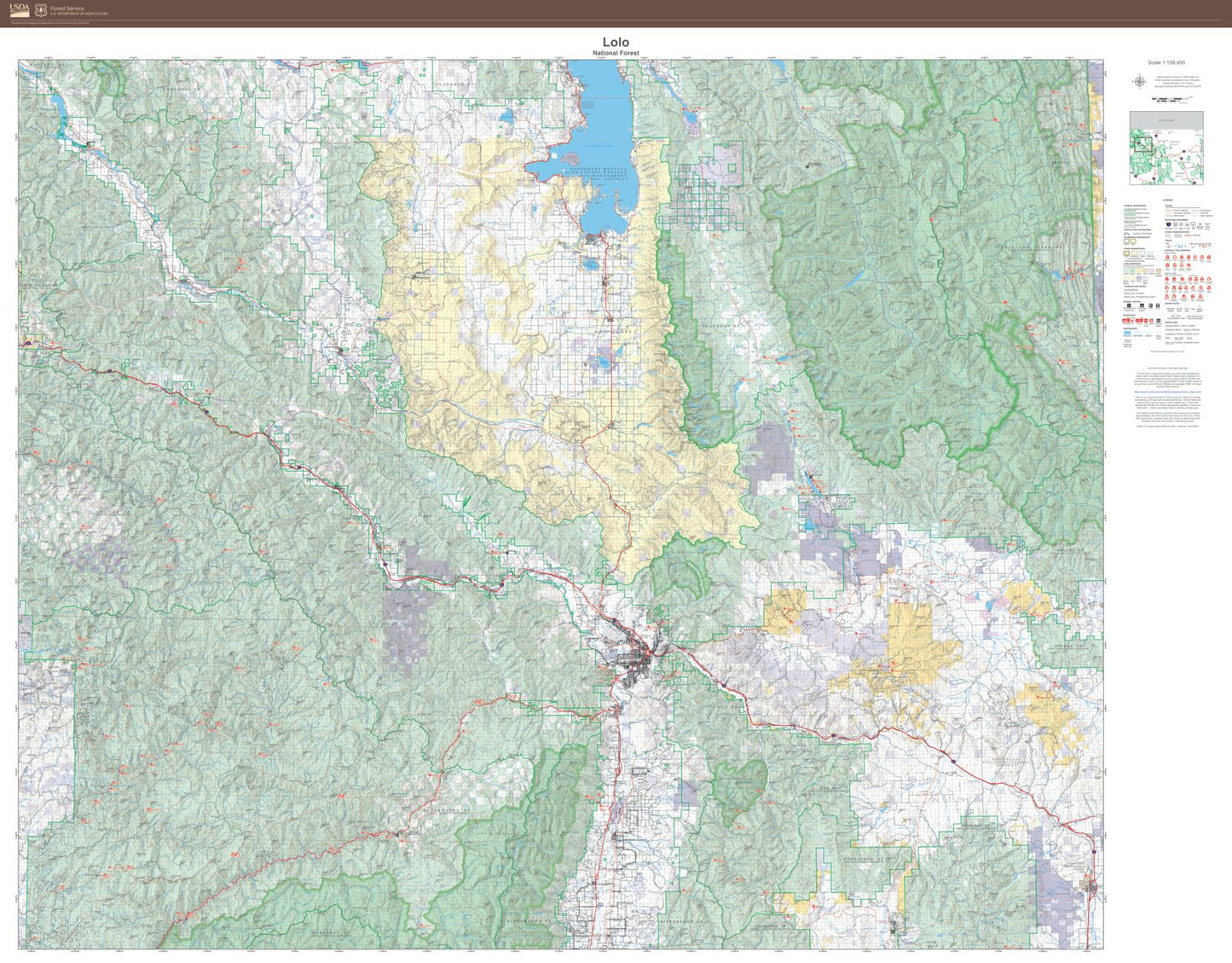 Lolo National Forest Map