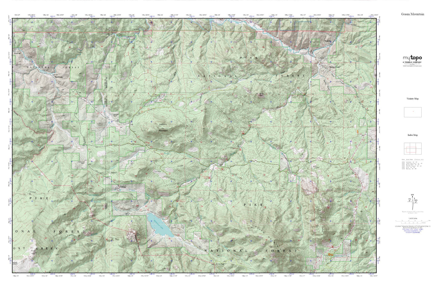 Modern Day Sniper MyTopo Explorer Series Map Image