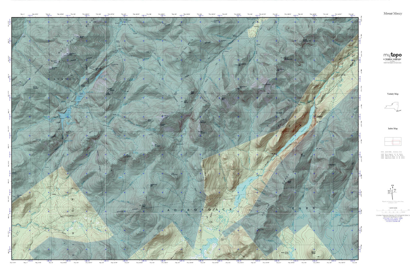 Mount Marcy MyTopo Explorer Series Map Image