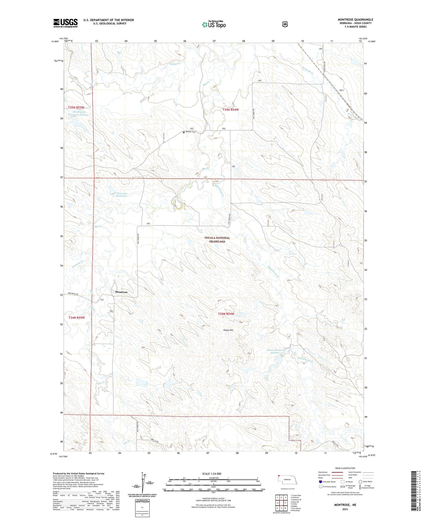 Montrose Nebraska US Topo Map Image