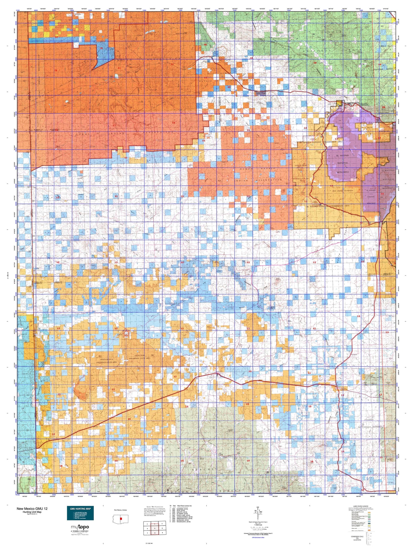 New Mexico GMU 12 Map Image