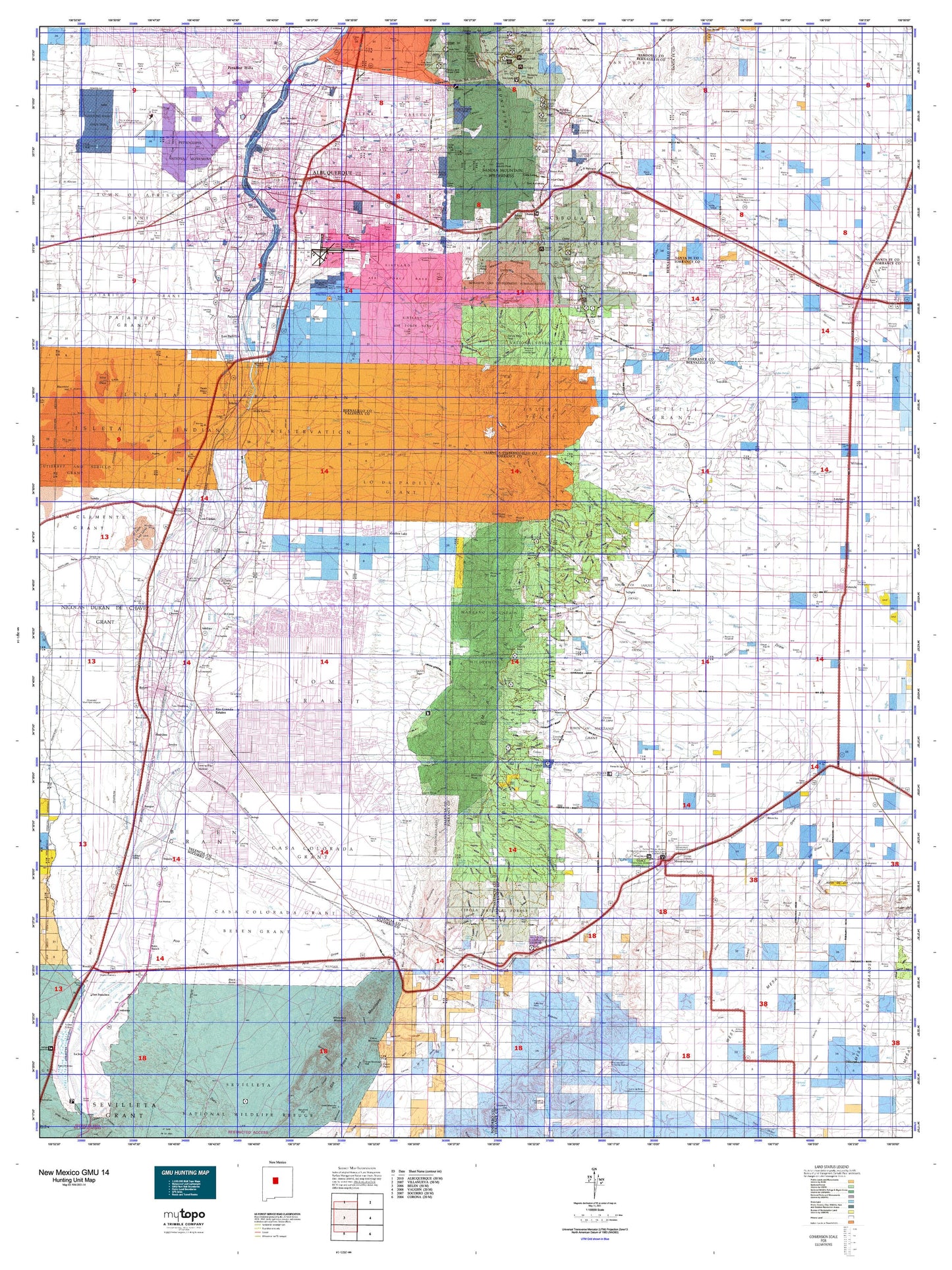 New Mexico GMU 14 Map Image