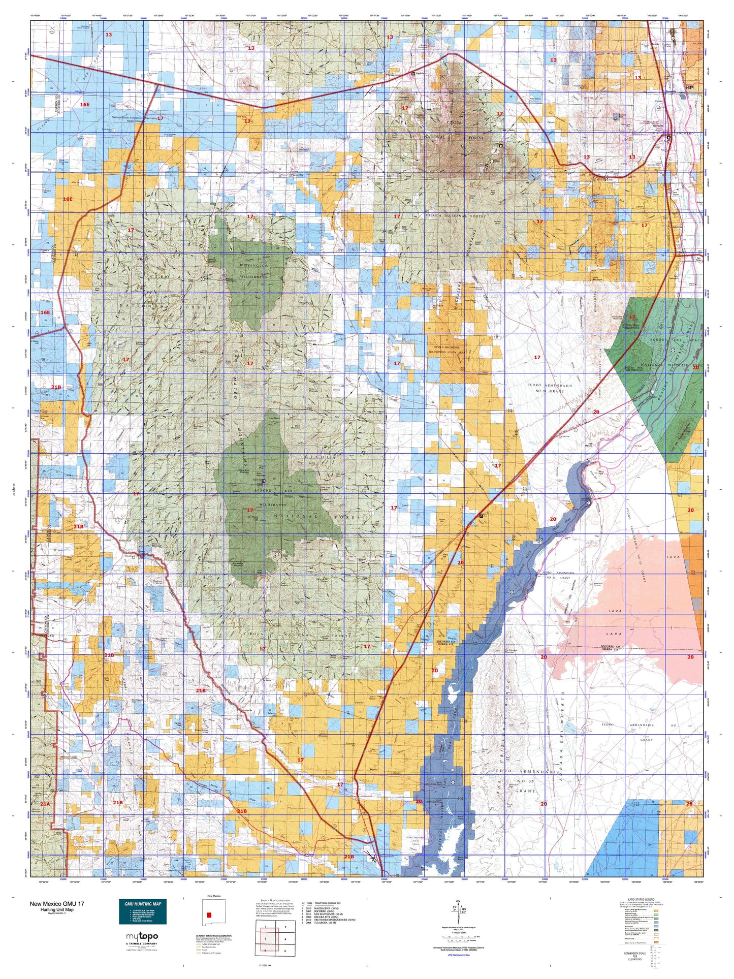 New Mexico GMU 17 Map Image