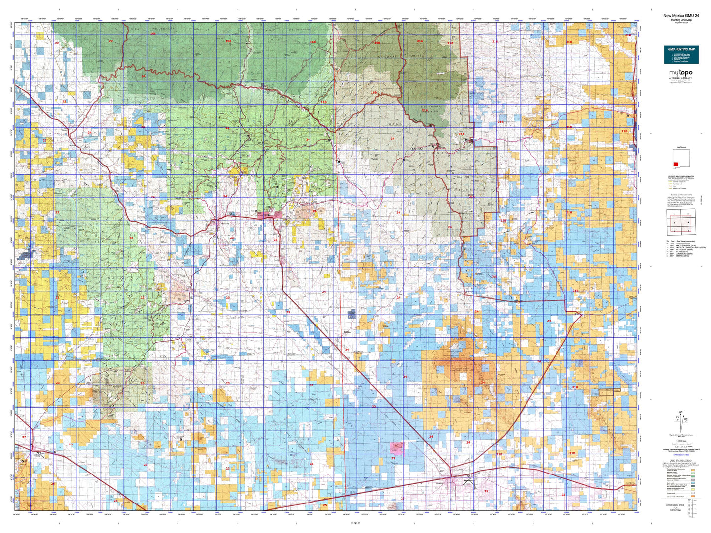 New Mexico GMU 24 Map Image