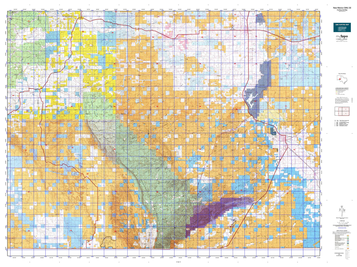 New Mexico GMU 30 Map Image