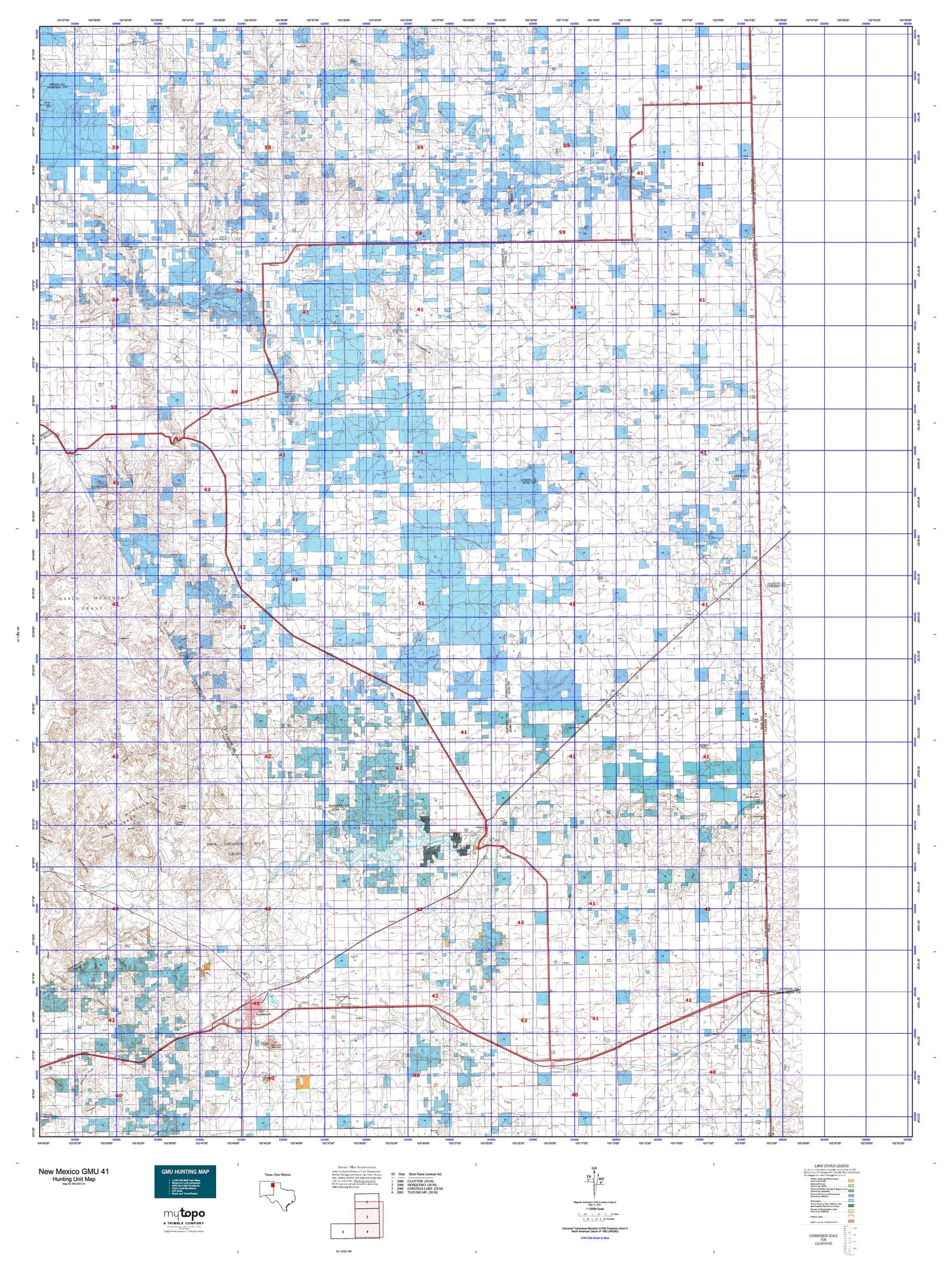 New Mexico GMU 41 Map Image