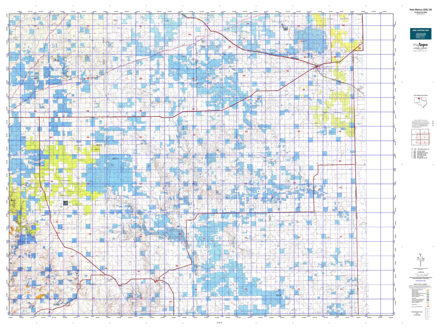 New Mexico GMU 59 Map Image