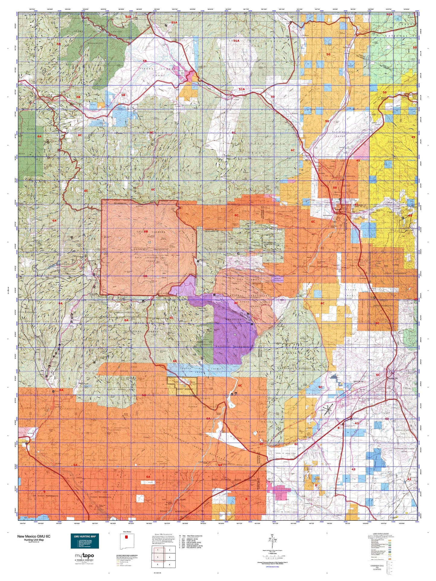 New Mexico GMU 6C Map Image