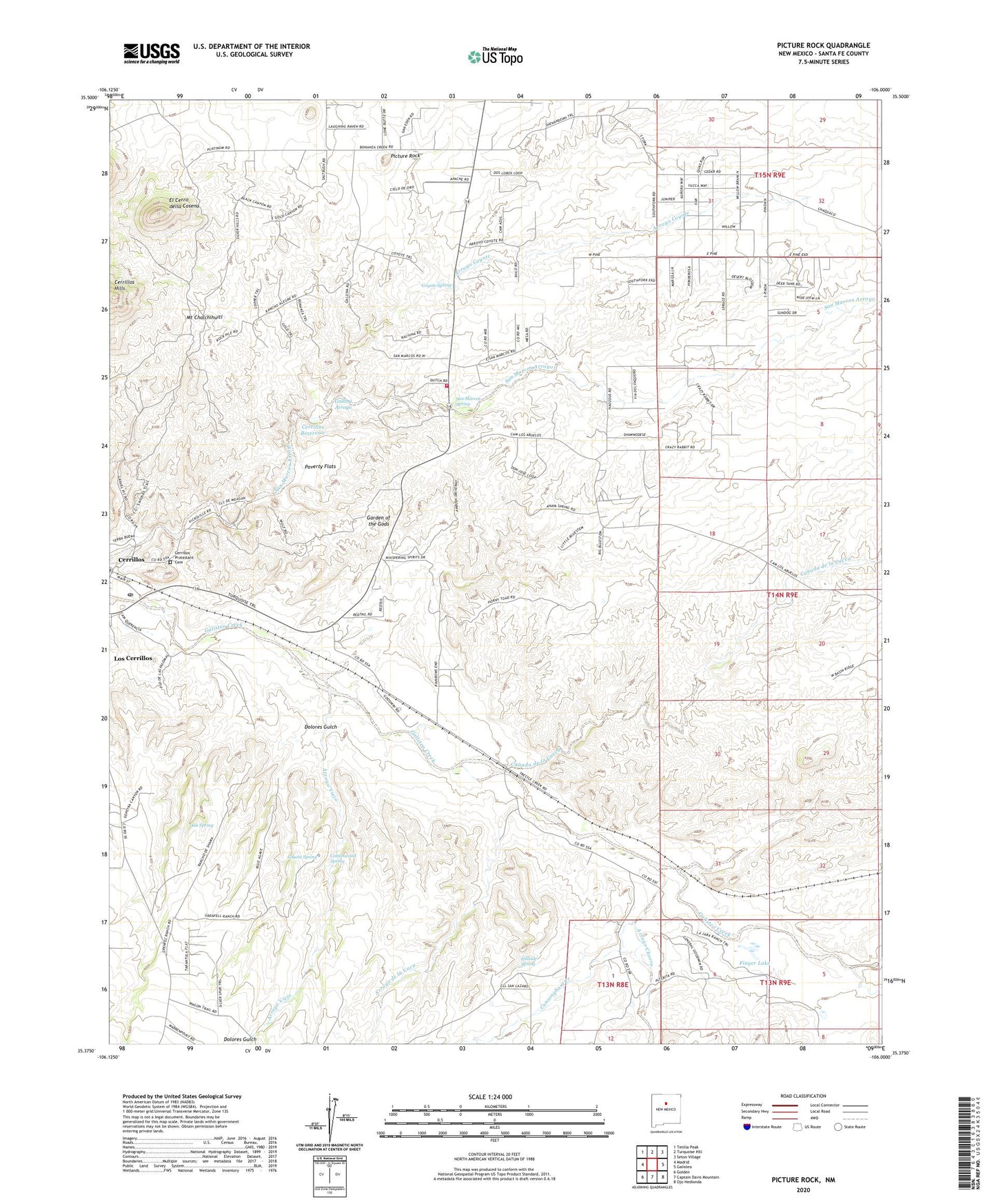 Picture Rock New Mexico US Topo Map Image