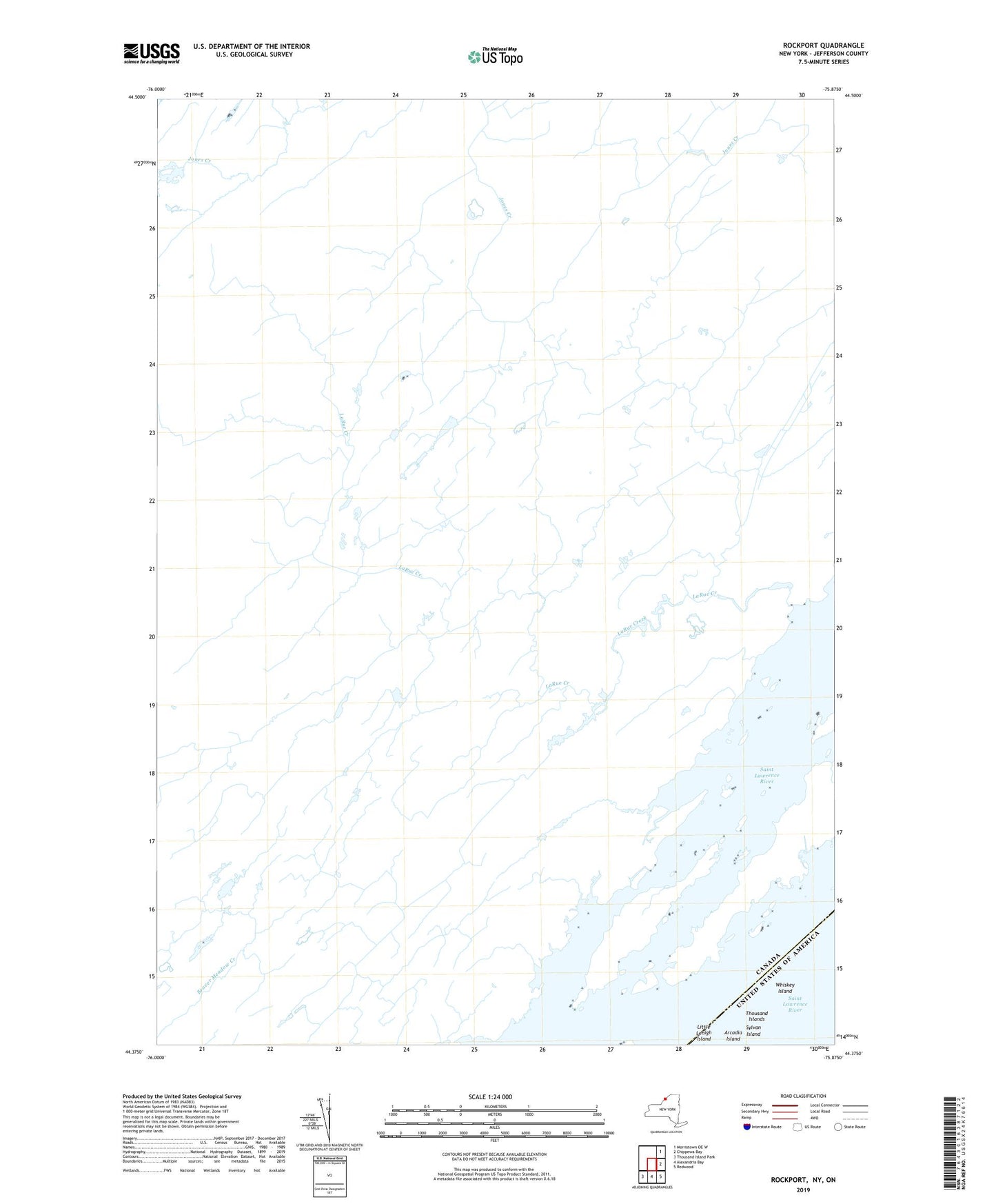 Rockport New York US Topo Map Image