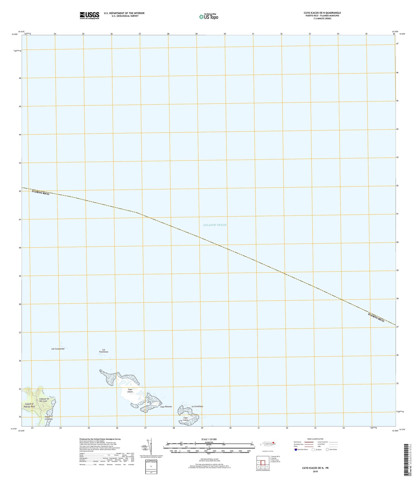 Cayo Icacos OE N Puerto Rico US Topo Map Image