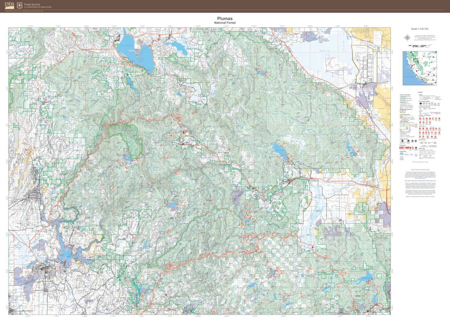 Plumas National Forest Map