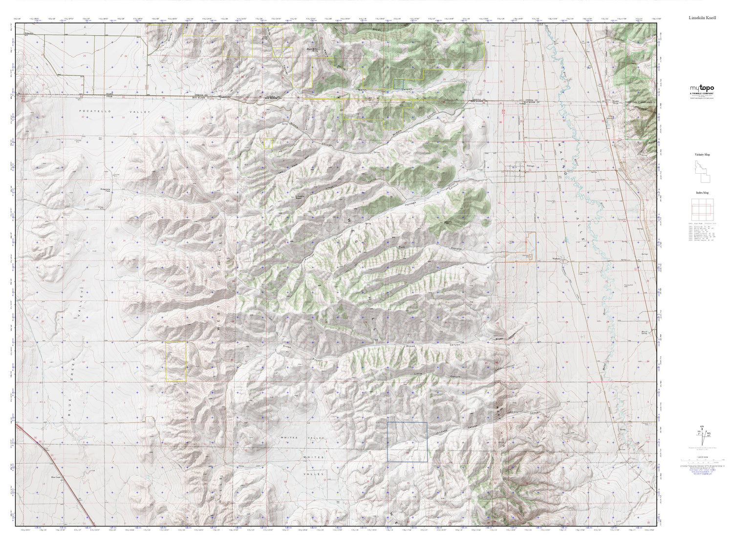 Sniper Country MyTopo Explorer Series Map Image