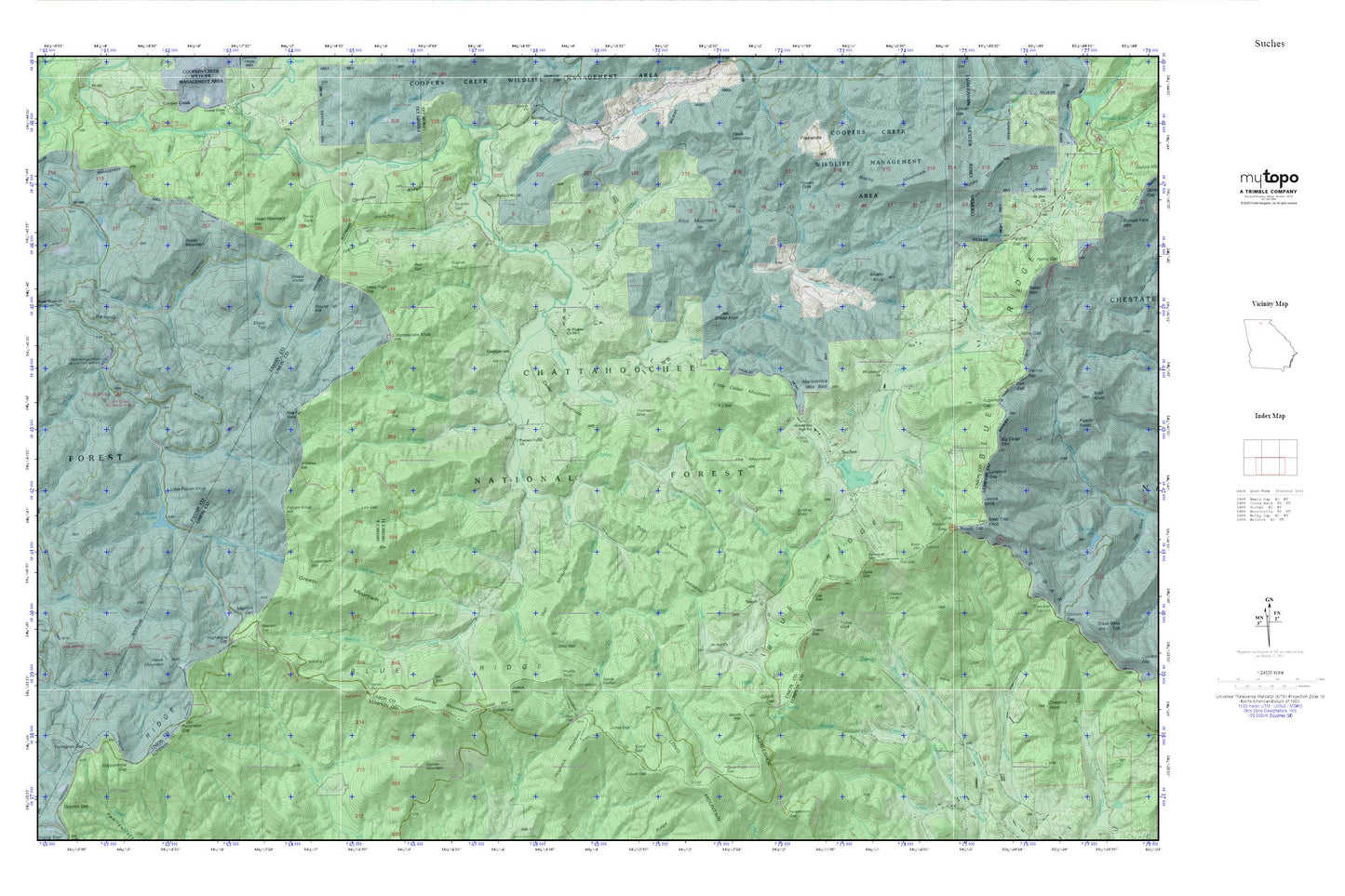 Suches MyTopo Explorer Series Map Image